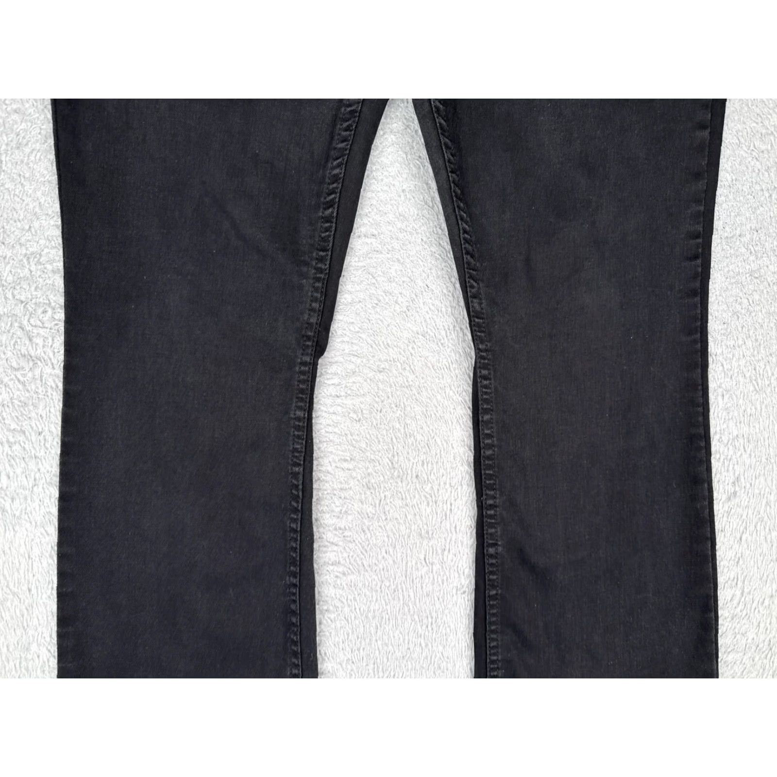 Lee LEE Jeans Womens 12 Bootcut Denim High Rise Black Dark Wash Stretch Casual 32x32 Size 34" / US 12 / IT 48 - 3 Thumbnail
