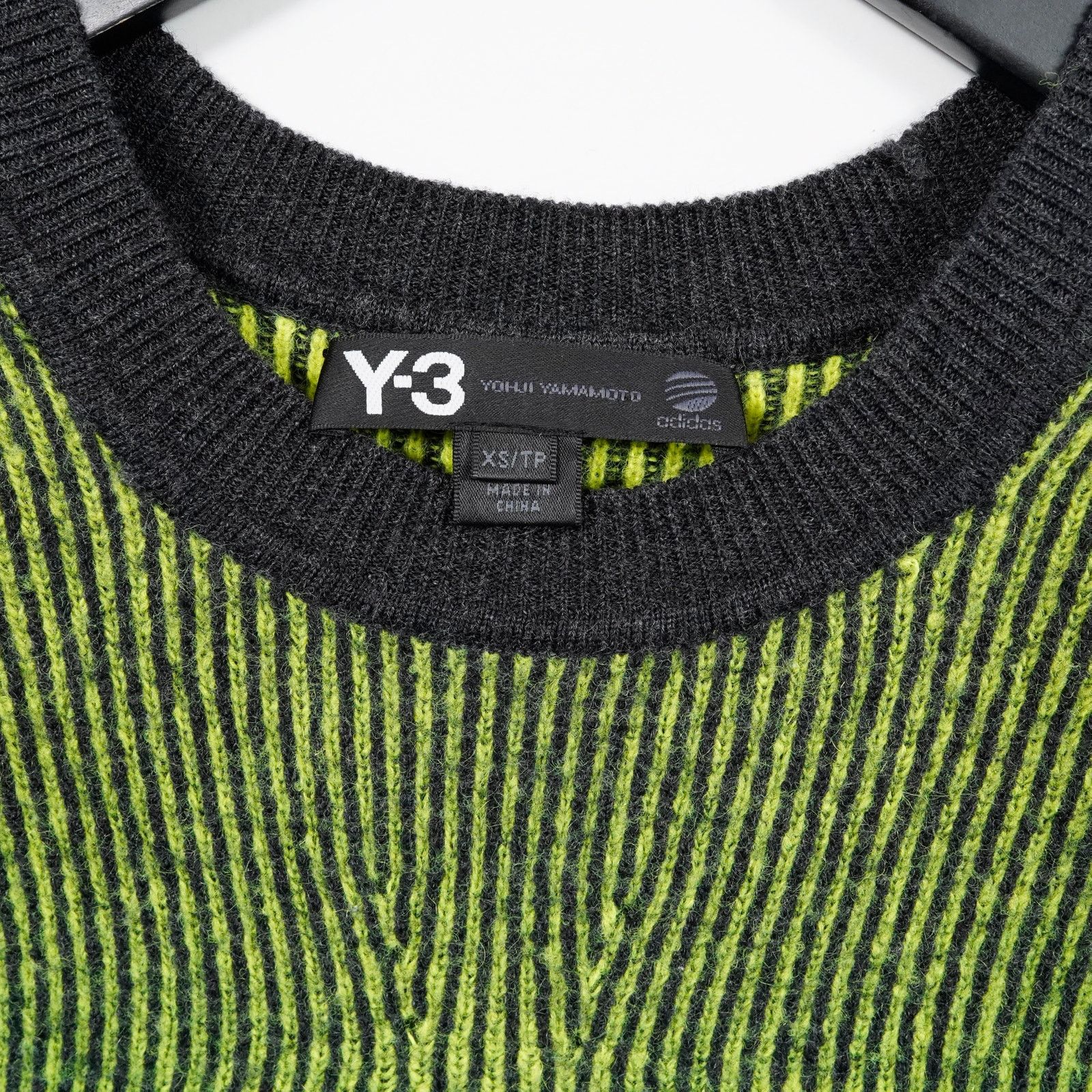 Y-3 Y-3 Yohji Yamamoto Knit Dress Green Black Striped XS Bodycon Size XS / US 0-2 / IT 36-38 - 3 Thumbnail
