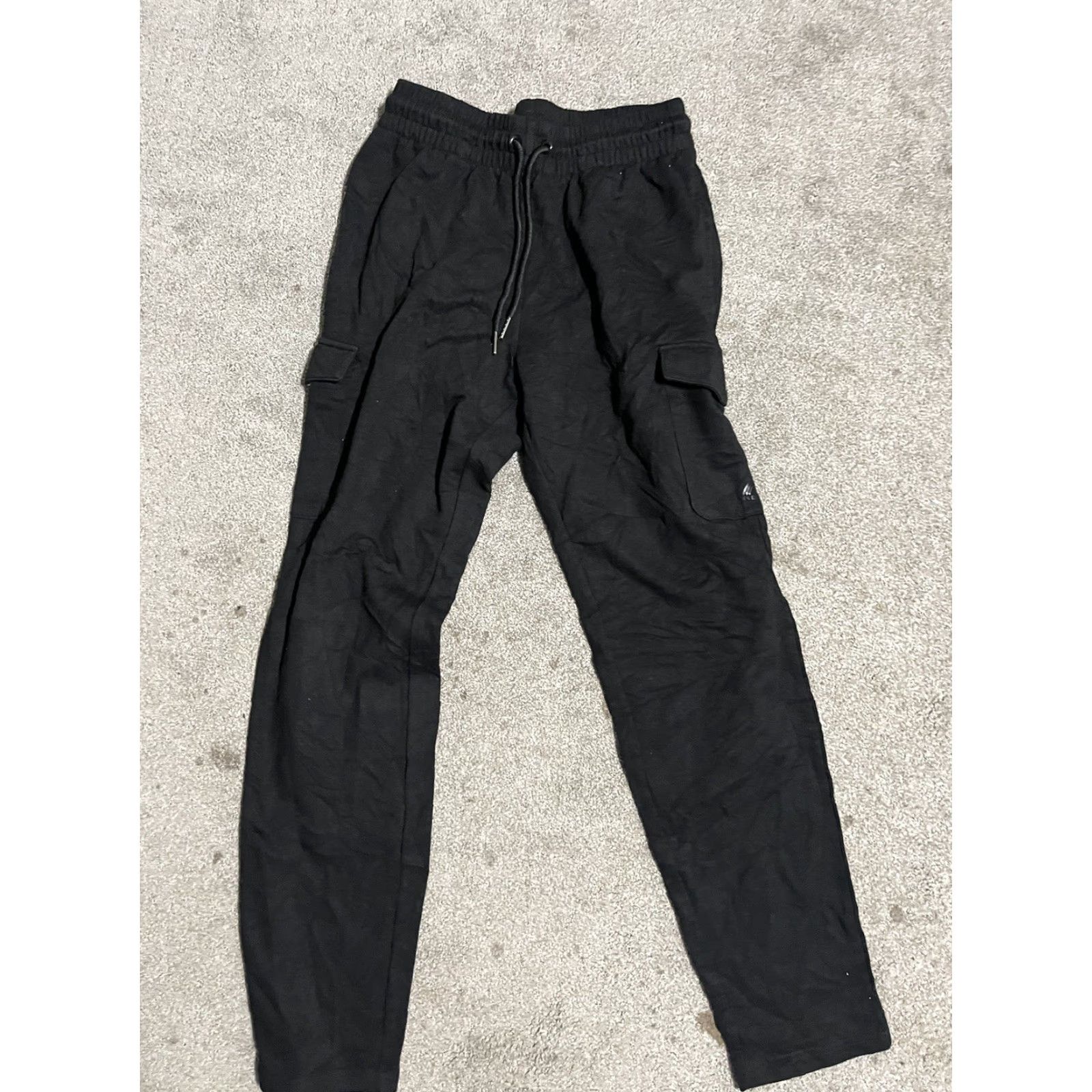 Vintage RBX Men's Small Fleece Tapered Cargo Jogger Pants Black Athletic Training Slim Jogger Pants Men’s Black RBX Active Size US 29 - 2 Thumbnail