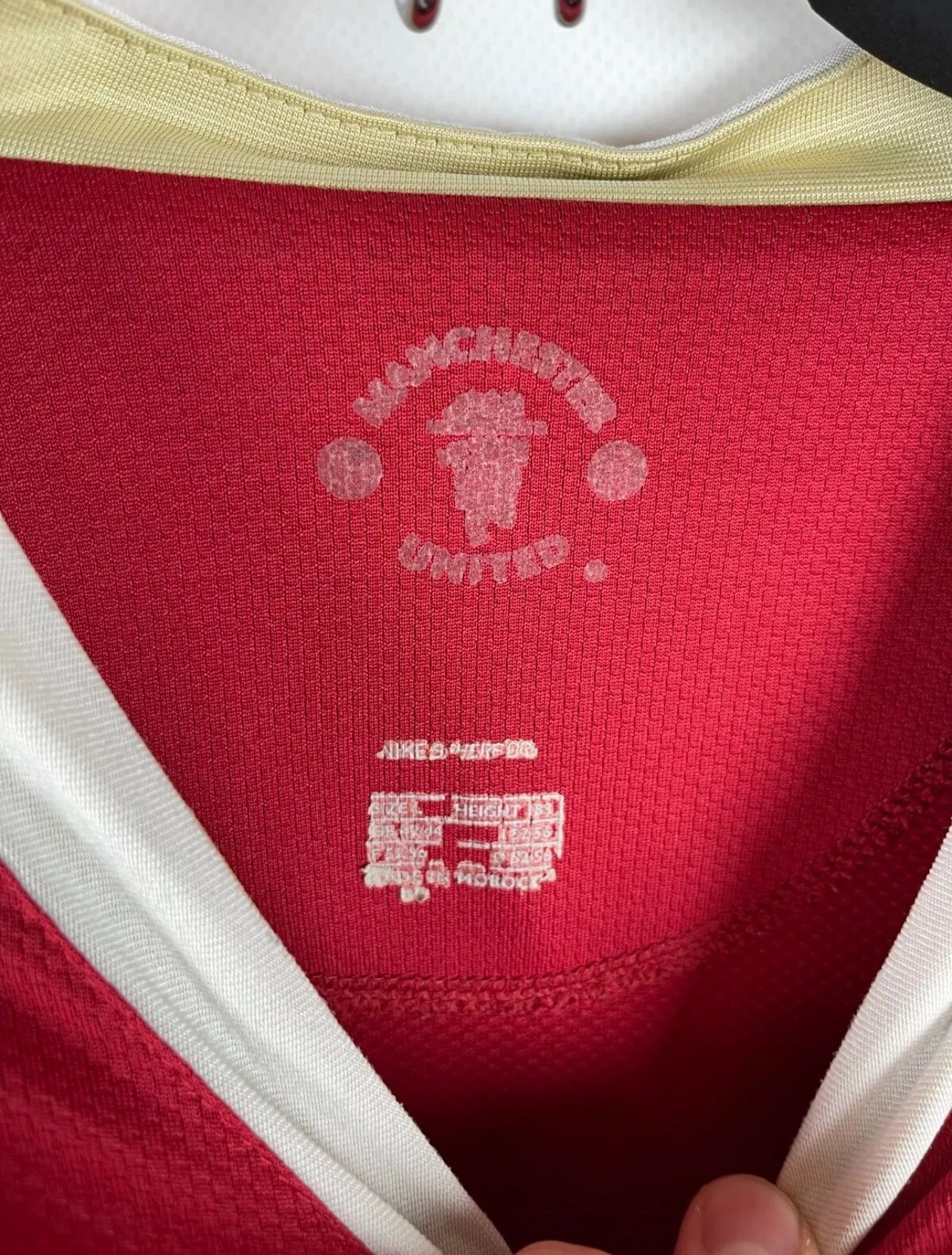 Nike Nike Manchester United 2006 2007 home soccer jersey football Size US L / EU 52-54 / 3 - 6 Thumbnail