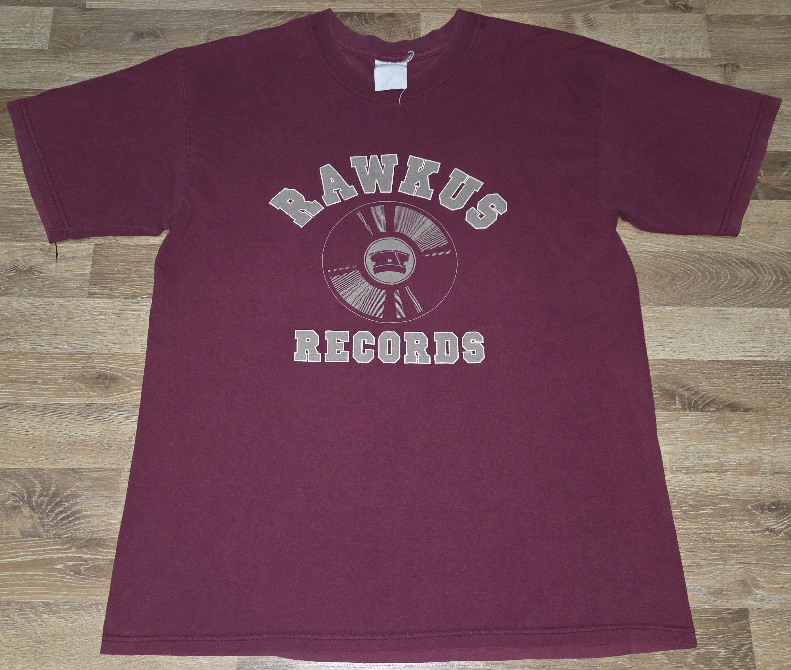 Rap Tees Vintage OG 90s Hip Hop Label RAWKUS RECORDS Raptee T Shirt Size US L / EU 52-54 / 3 - 1 Thumbnail