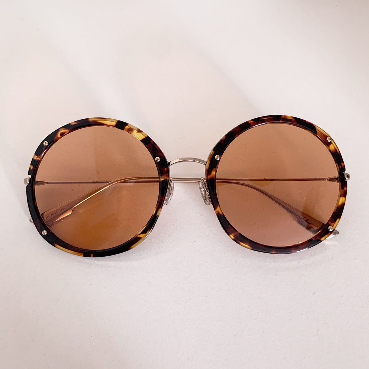 Dior Dior large round amber sunglasses Size ONE SIZE - 15 Thumbnail