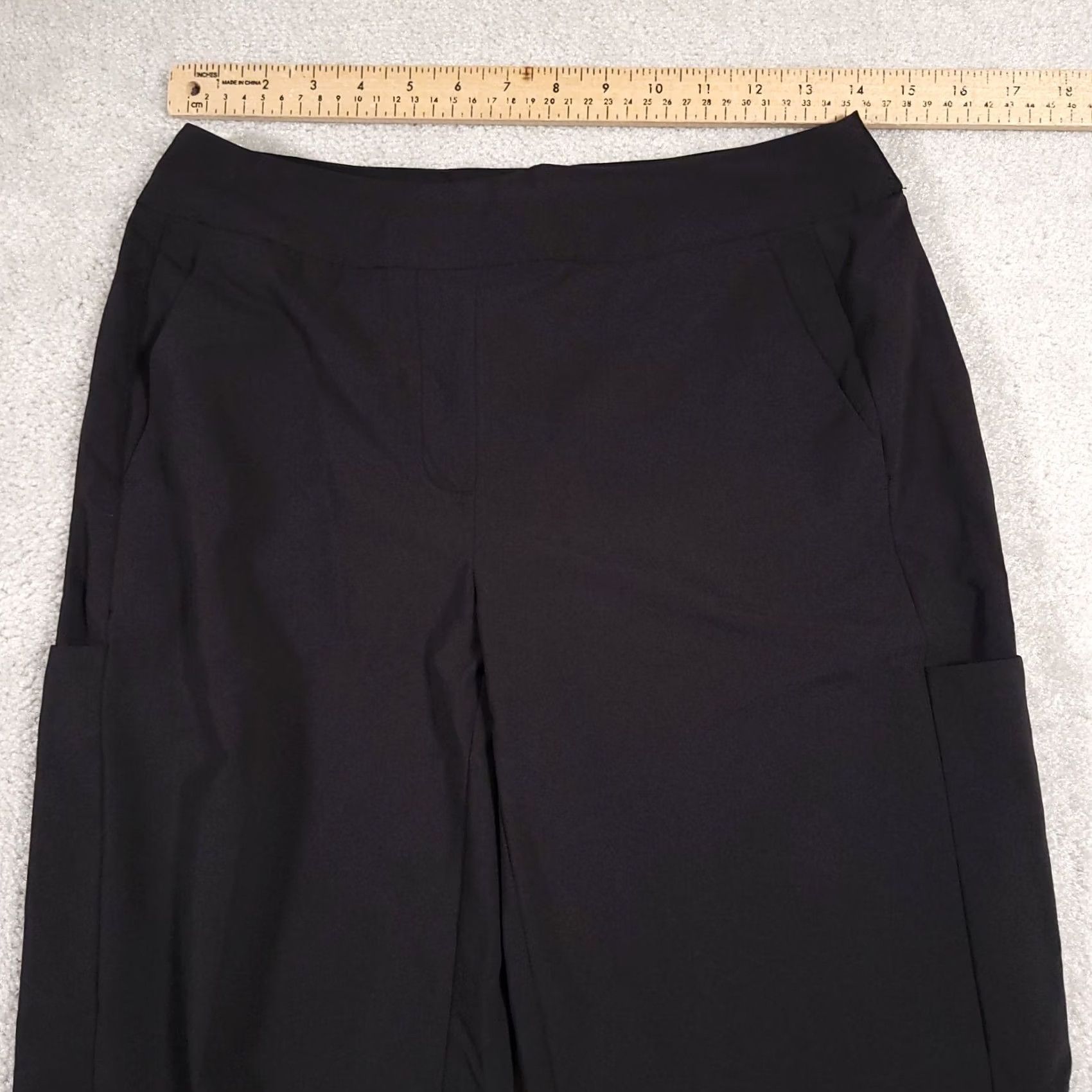 Apt. 9 Apt 9 Performance Flex Joggers Womens Small Black Pockets Elastic Waist Relaxed Tapered Pants Size 28" / US 6 / IT 42 - 5 Thumbnail