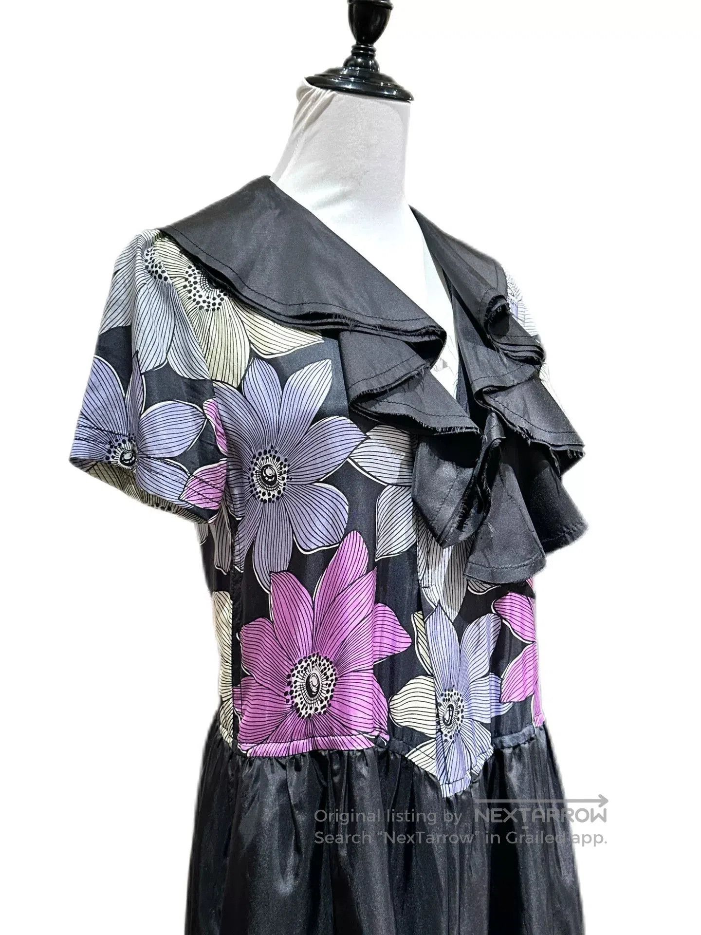 Comme des Garcons Comme Des Garçons Floral Ruffled Collar Dress. Size M / US 6-8 / IT 42-44 - 2 Thumbnail