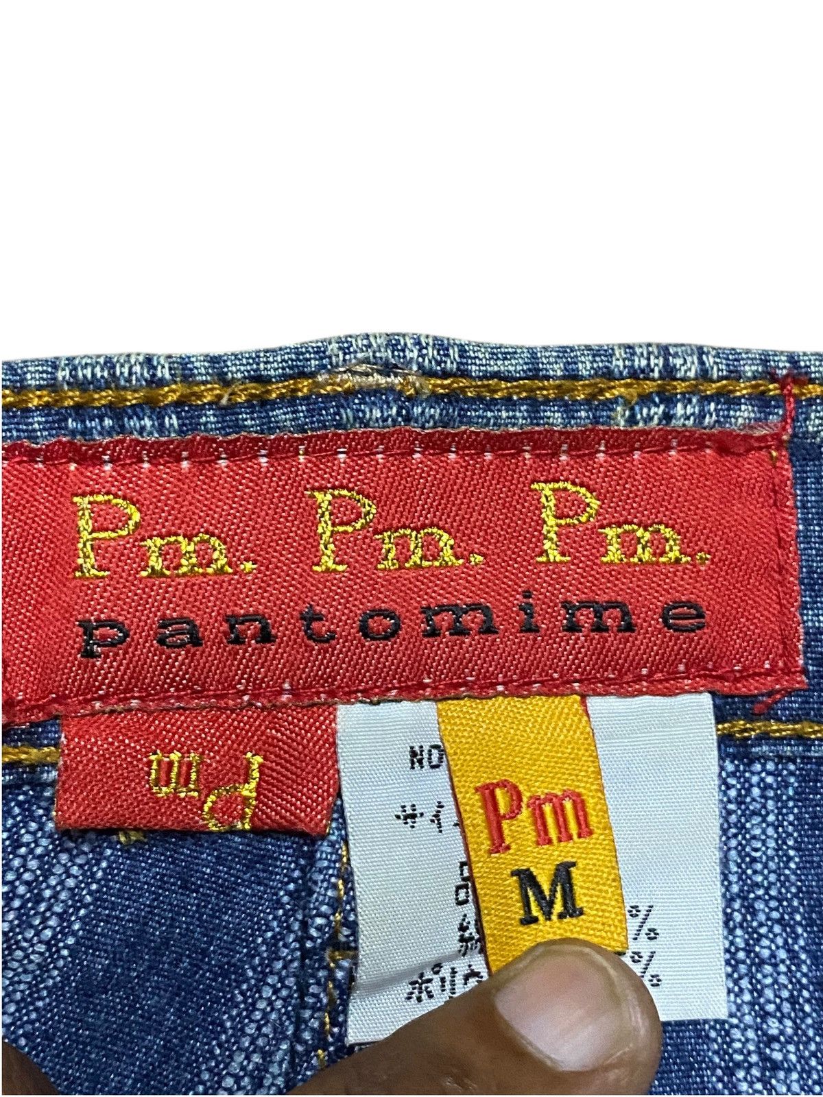 Japanese Brand Rare vintage Y2K P.M. Pantomime blue flare jeans jeans Size US 28 / EU 44 - 16 Thumbnail
