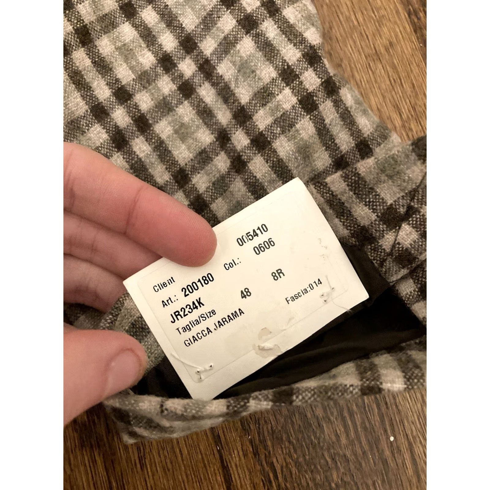 Caruso Caruso Mens 38R Blazer Plaid Wool Cashmere Beige 3 Button Italy Suit Jacket Two Piece Vintage: No Mens Size 38R - 6 Thumbnail