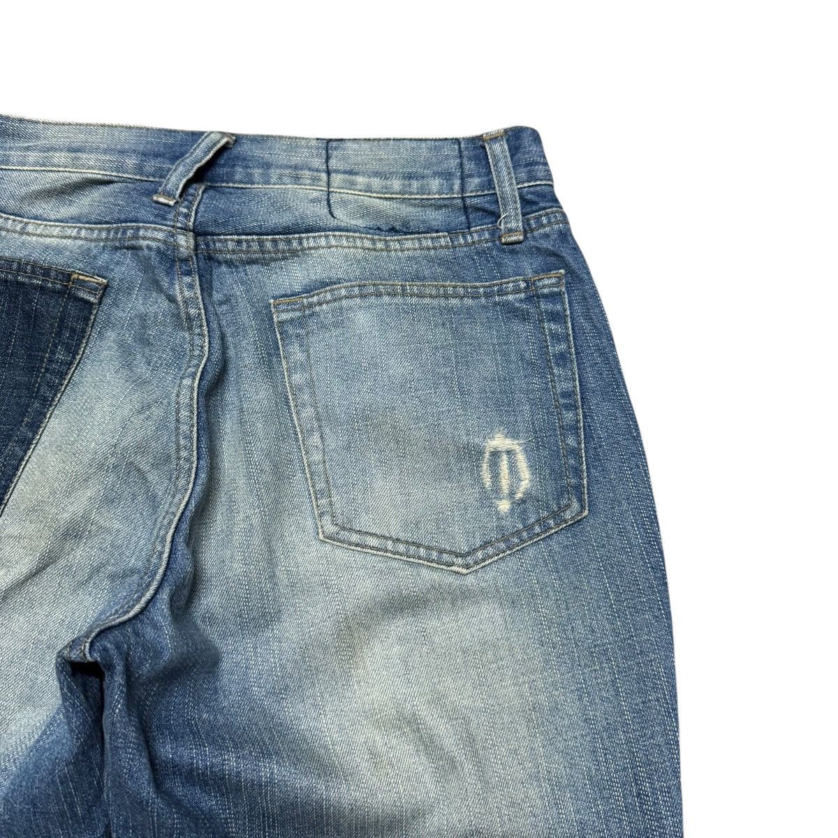 PPFM PPFM Repaired Denim Flare Jeans Size US 30 / EU 46 - 14 Thumbnail