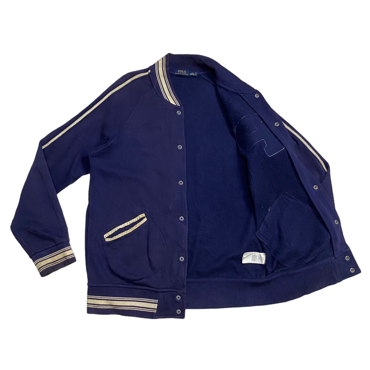 Polo Ralph Lauren × Vintage Polo Ralph Lauren raglan cotton varsity jacket Size US L / EU 52-54 / 3 - 8 Thumbnail