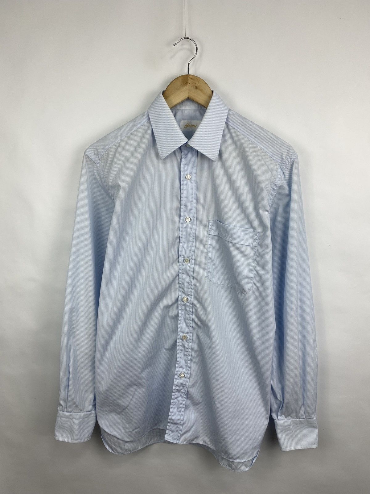 Brioni 🇮🇹 Vintage 90s Brioni made in Italy Shirt long Sleeve Size US M / EU 48-50 / 2 - 3 Thumbnail