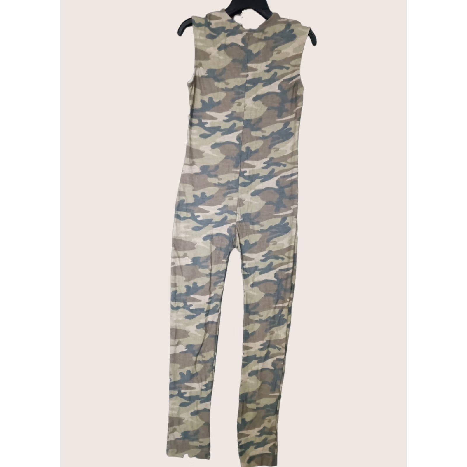 Vintage codigo Jumpsuit XL One Piece Body Suit Camouflage Sleeveless V-Neck Size 40" / US 18 - 1 Thumbnail
