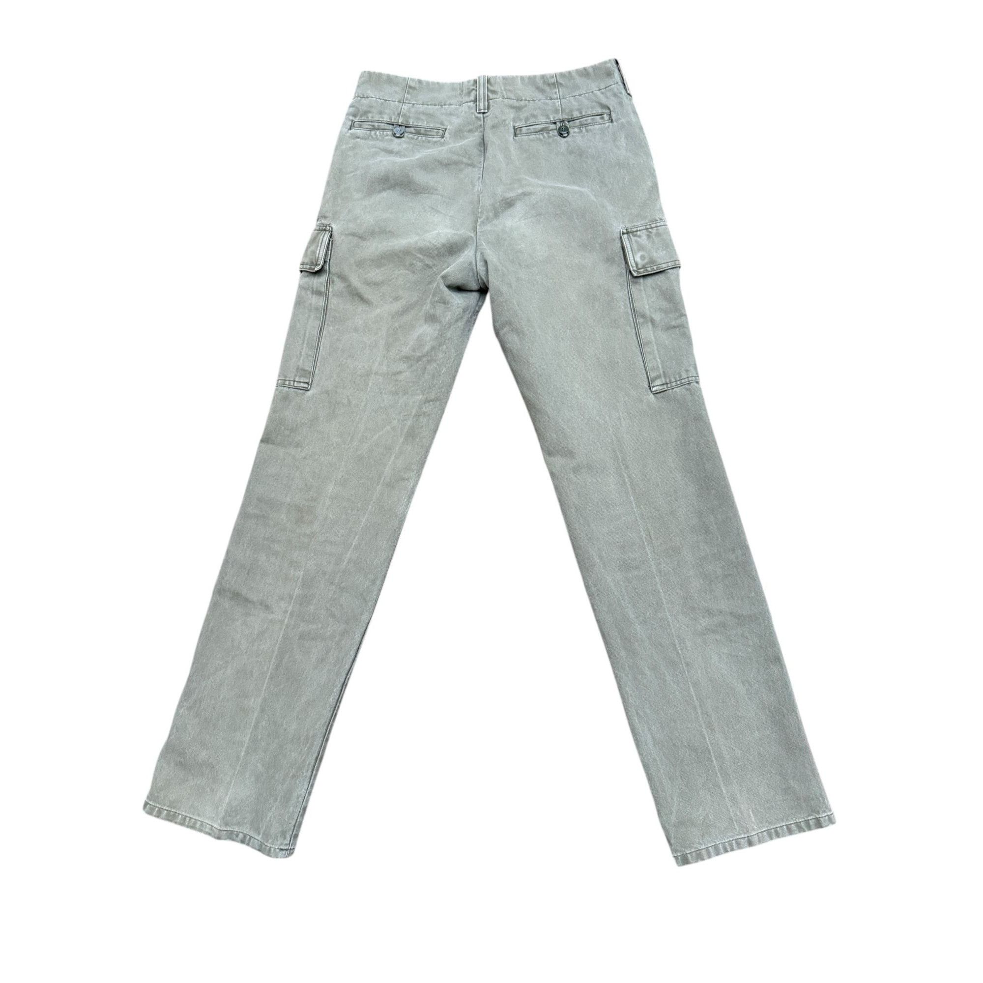 Helmut Lang Vintage 1990s Kaki Cotton Cargo Pants Size US 32 / EU 48 - 4 Thumbnail