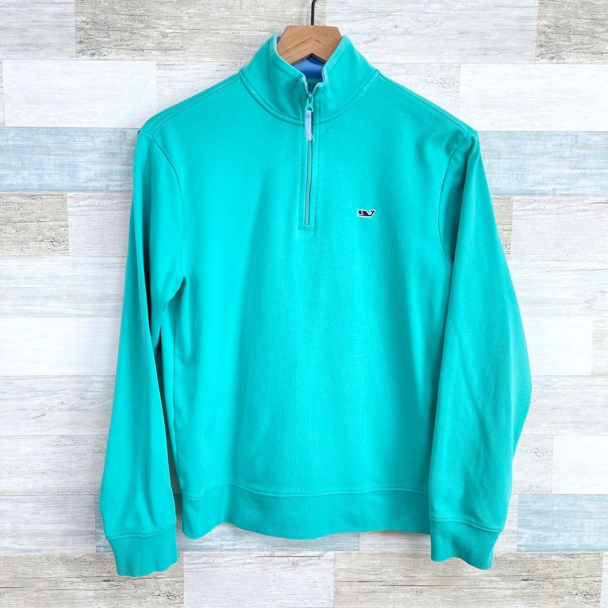 Vineyard Vines Vineyard Vines Pima Cotton 1/4 Zip Green Mens XS Size US XS / EU 42 / 0 - 1 Thumbnail