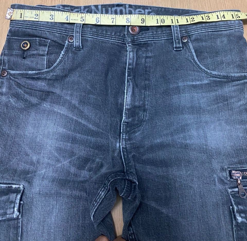 If Six Was Nine 💥BEST OFFER💥VINTAGE BACK NUMBER CARGO DISTRESSED DENIM Size US 30 / EU 46 - 3 Thumbnail