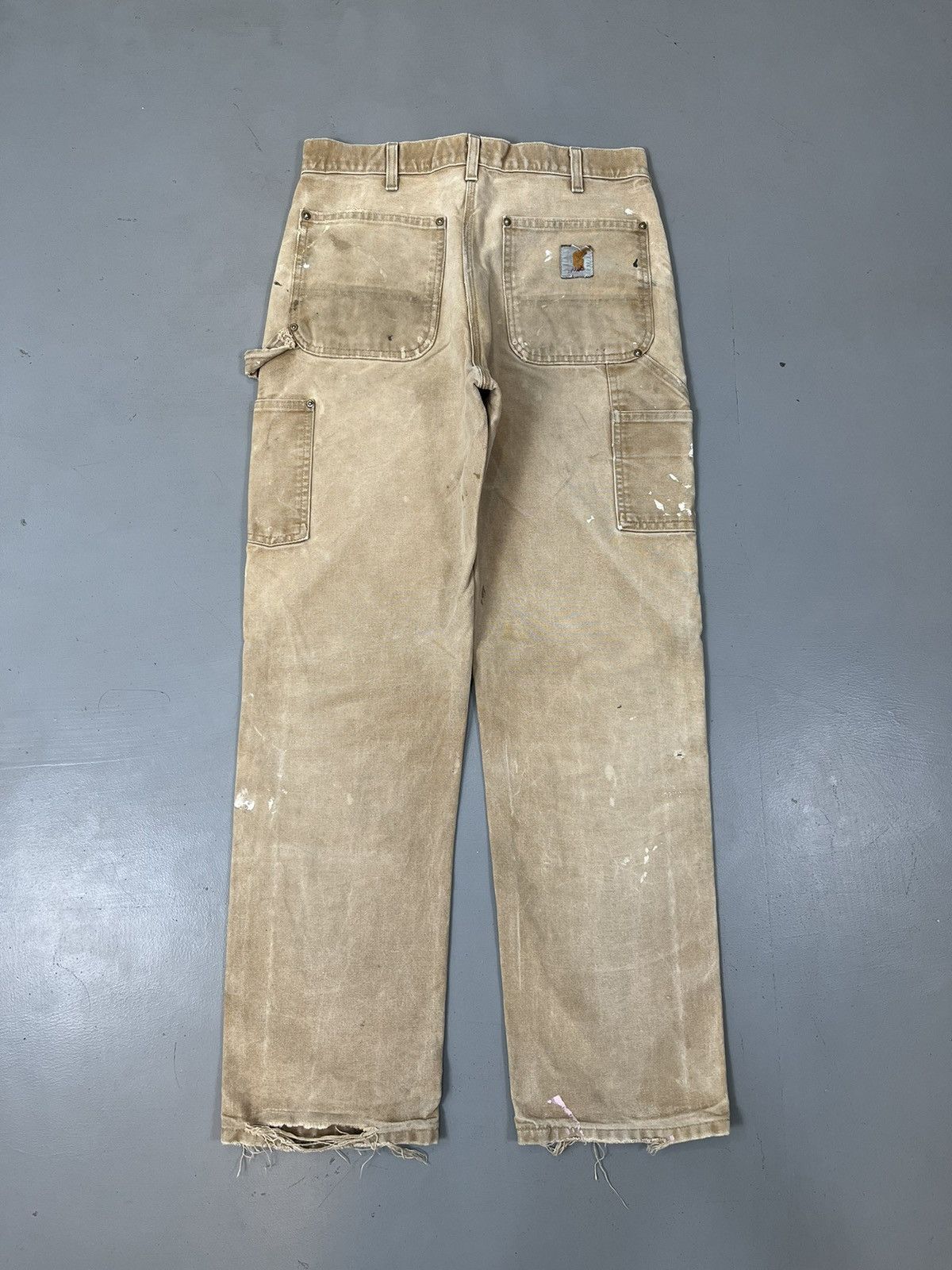 Carhartt × Vintage Sun faded and paint splatter Carhartt double knee denim Size US 32 / EU 48 - 8 Thumbnail
