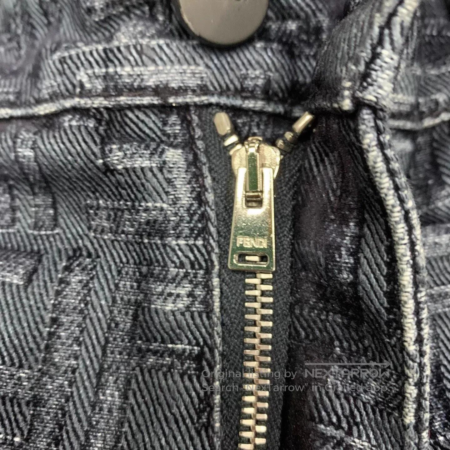 Fendi Blue Patterned Denim Jeans Size 32. Size US 32 / EU 48 - 9 Thumbnail