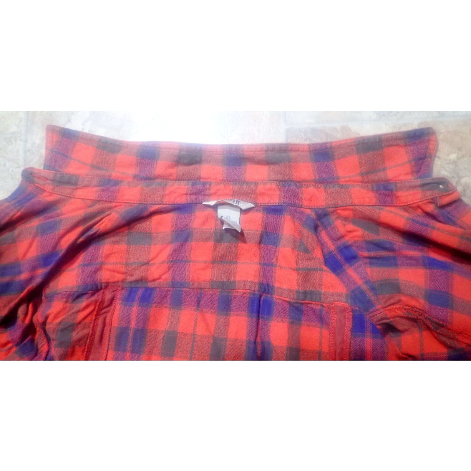 Duluth Trading Company Duluth Trading Womens XL Shirt Plaid Red Blue Flannel Lens Cleaner Free Swingin' Size XL / US 12-14 / IT 48-50 - 6 Thumbnail