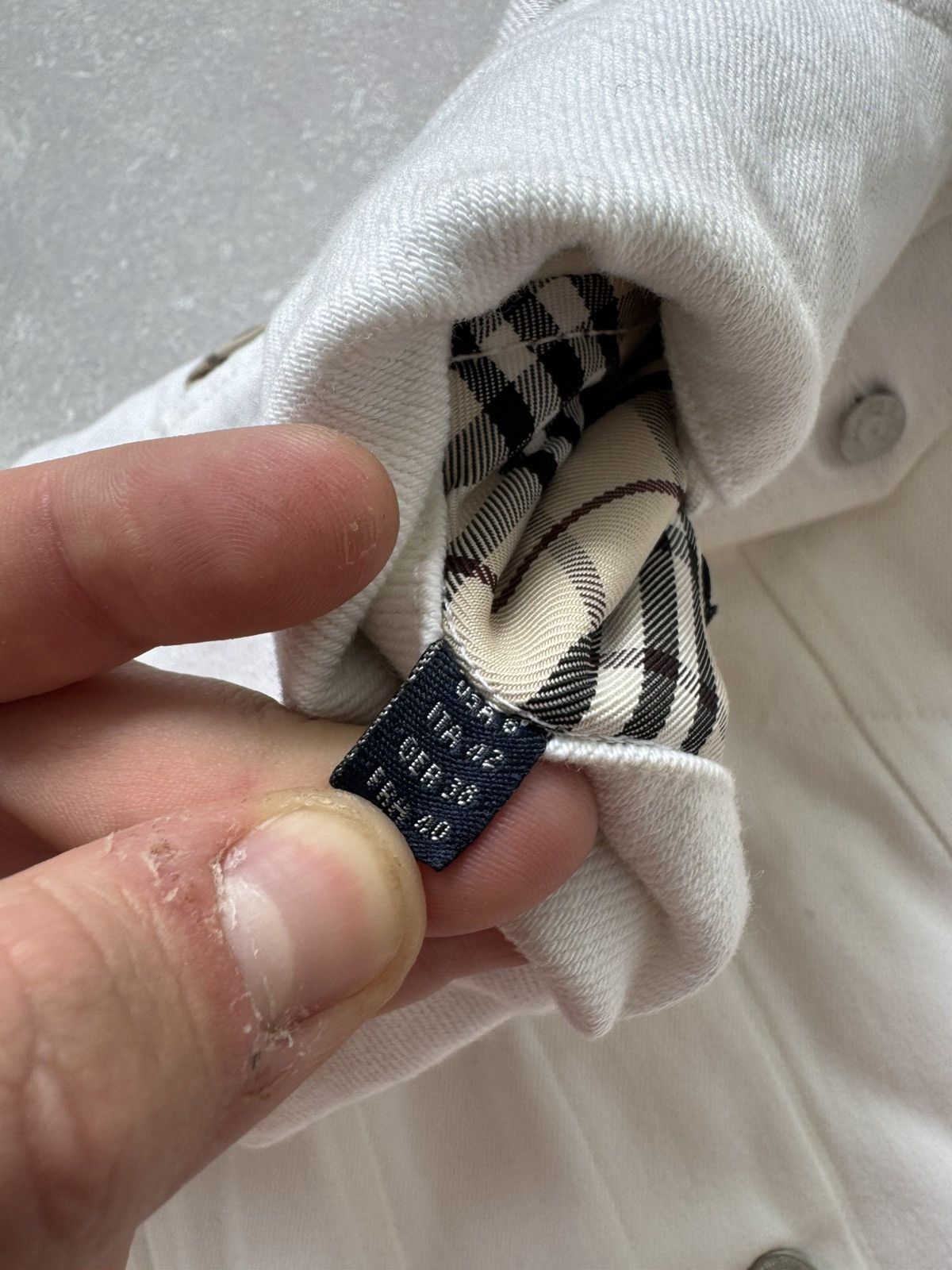 Burberry × Vintage Vintage Burberry London Denim Women Jacket Coat Nova Check Size M / US 6-8 / IT 42-44 - 9 Thumbnail