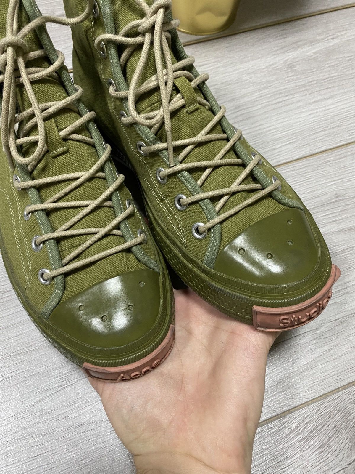 Acne Studios Acne Studios logos high sneakers shoes converse style Size US 10 / EU 43 - 4 Thumbnail