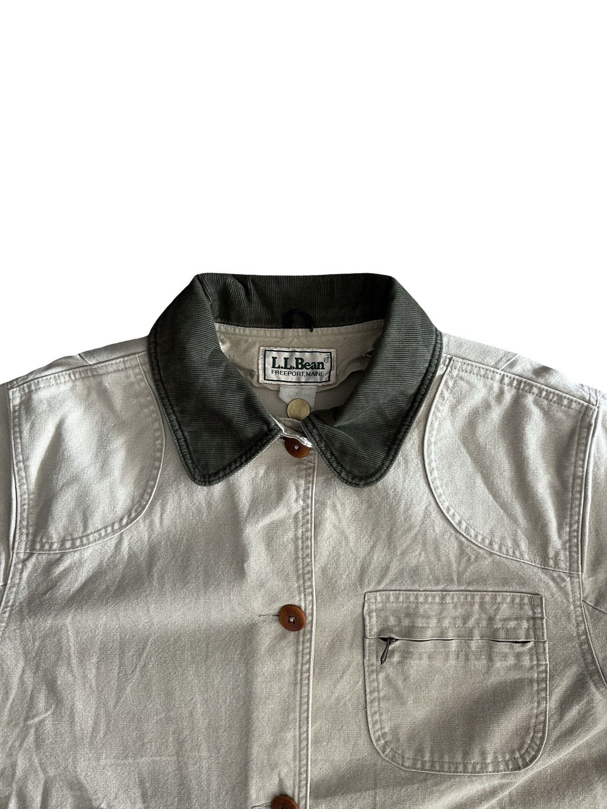 L.L. Bean Vintage L.L.Bean Chore Barn Jacket Khaki Size US L / EU 52-54 / 3 - 5 Thumbnail