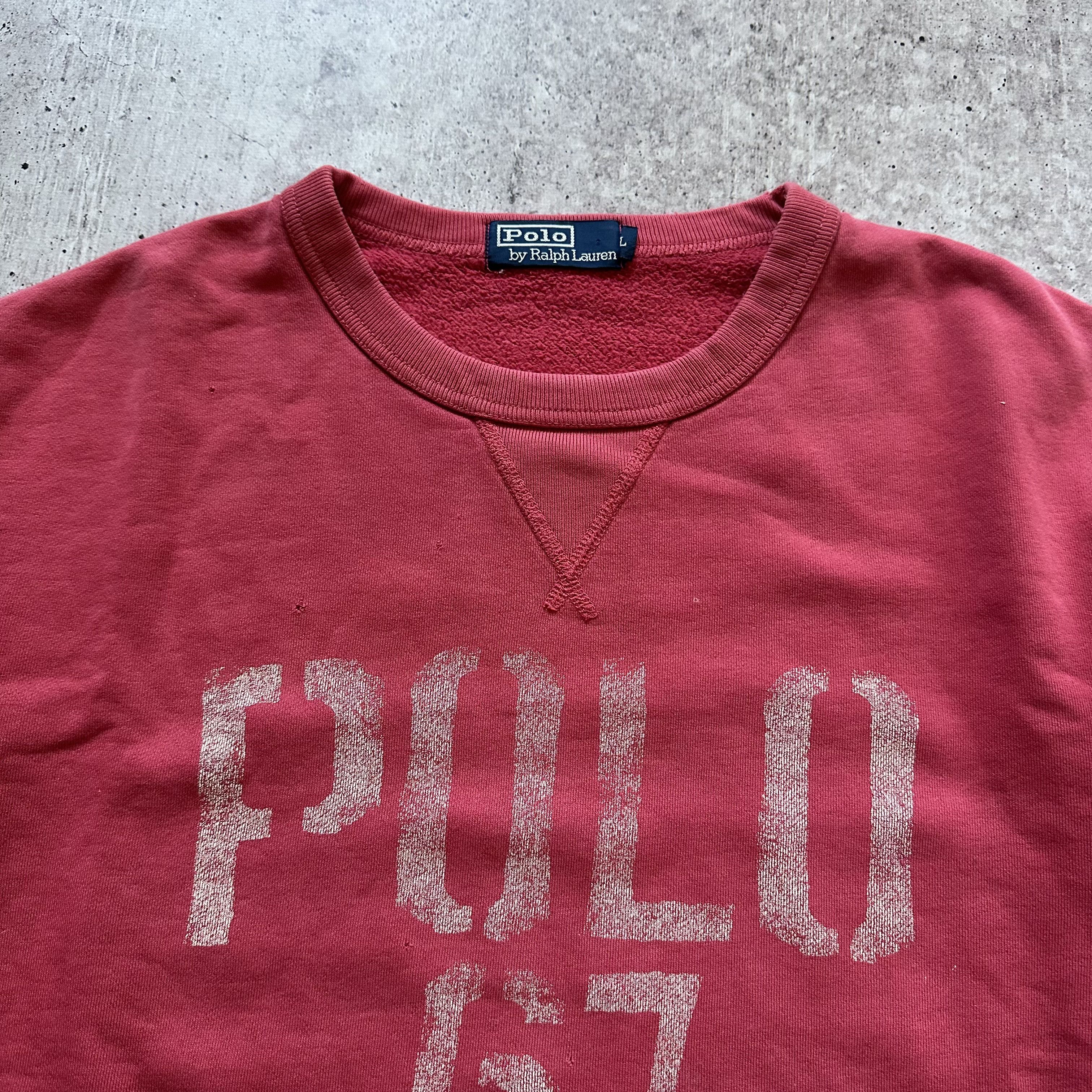 Polo Ralph Lauren Ralph Lauren 67 Big Center Logo Vintage Baggy Sweatshirt Size US M / EU 48-50 / 2 - 5 Thumbnail
