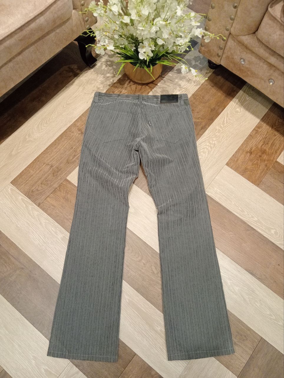 Tornado Mart VINTAGE TORNADO MART STRIPED FLARE PANTS - SIZE L Size US 34 / EU 50 - 1 Thumbnail