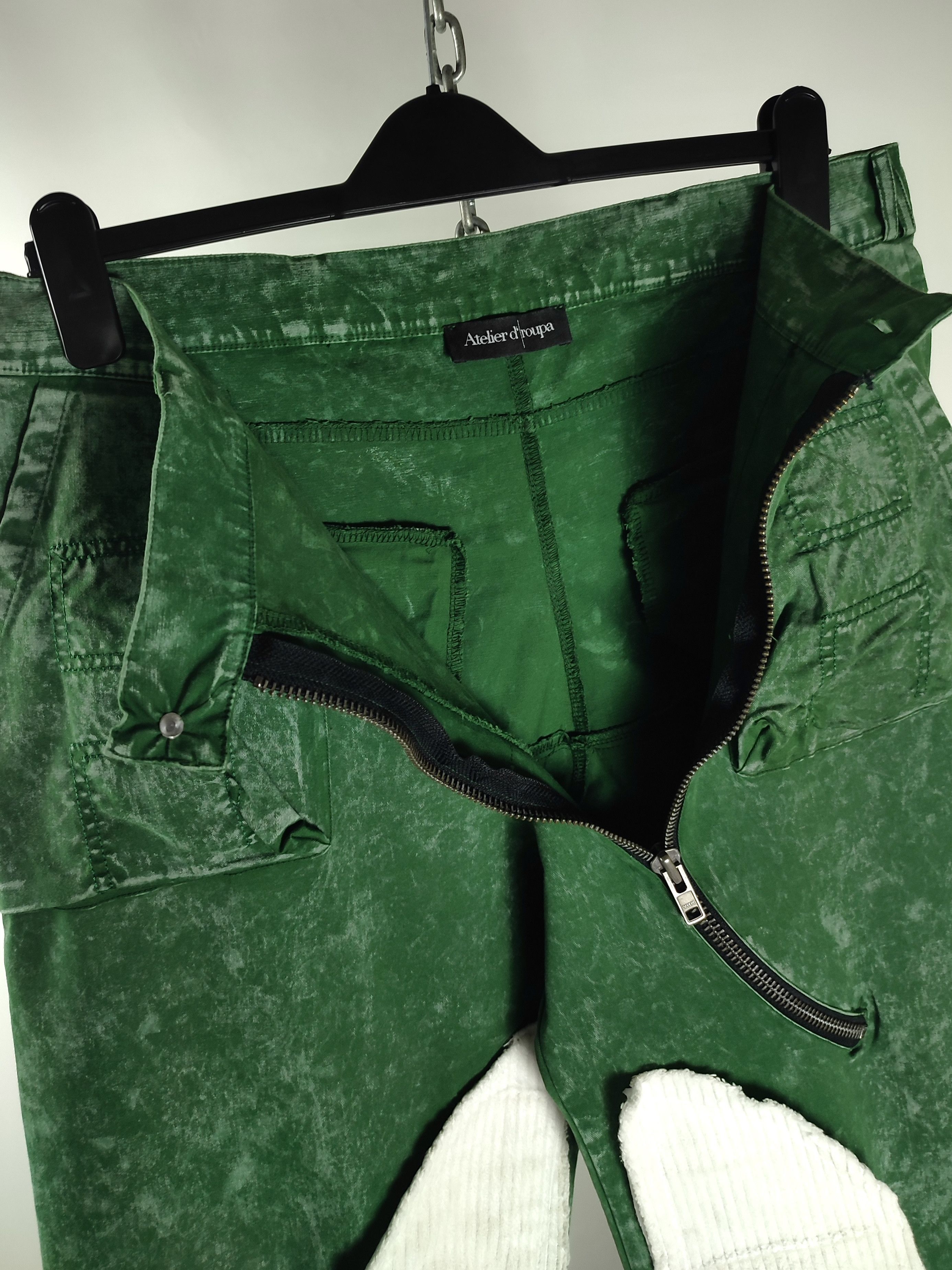 If Six Was Nine Atelier d’Roupa Patchwork Corduroy Garment Dyed Cargo Pants Size US 33 - 13 Thumbnail