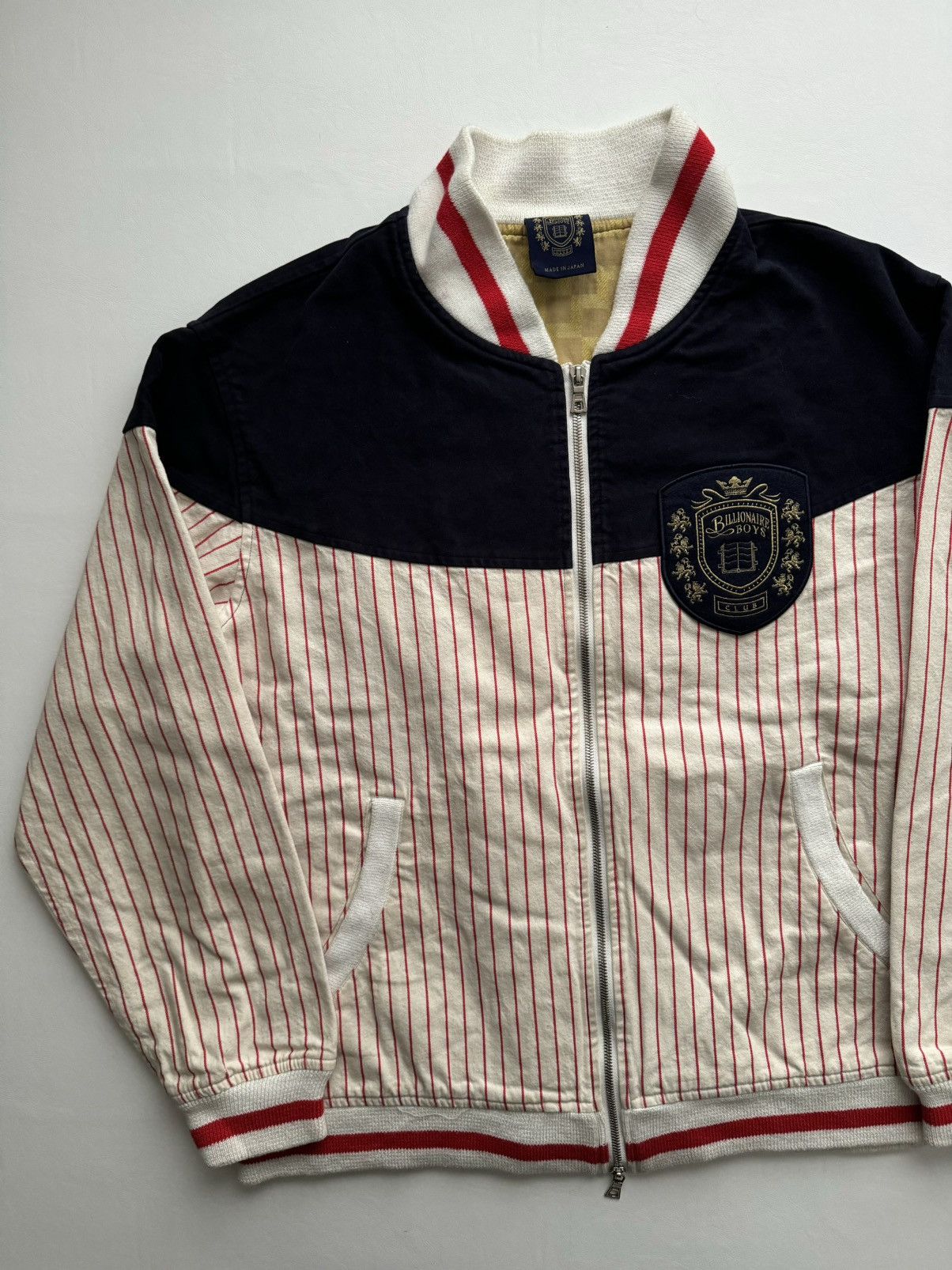 Billionaire Boys Club Season 6 Pinstripe Baseball Jacket Size US L / EU 52-54 / 3 - 1 Thumbnail