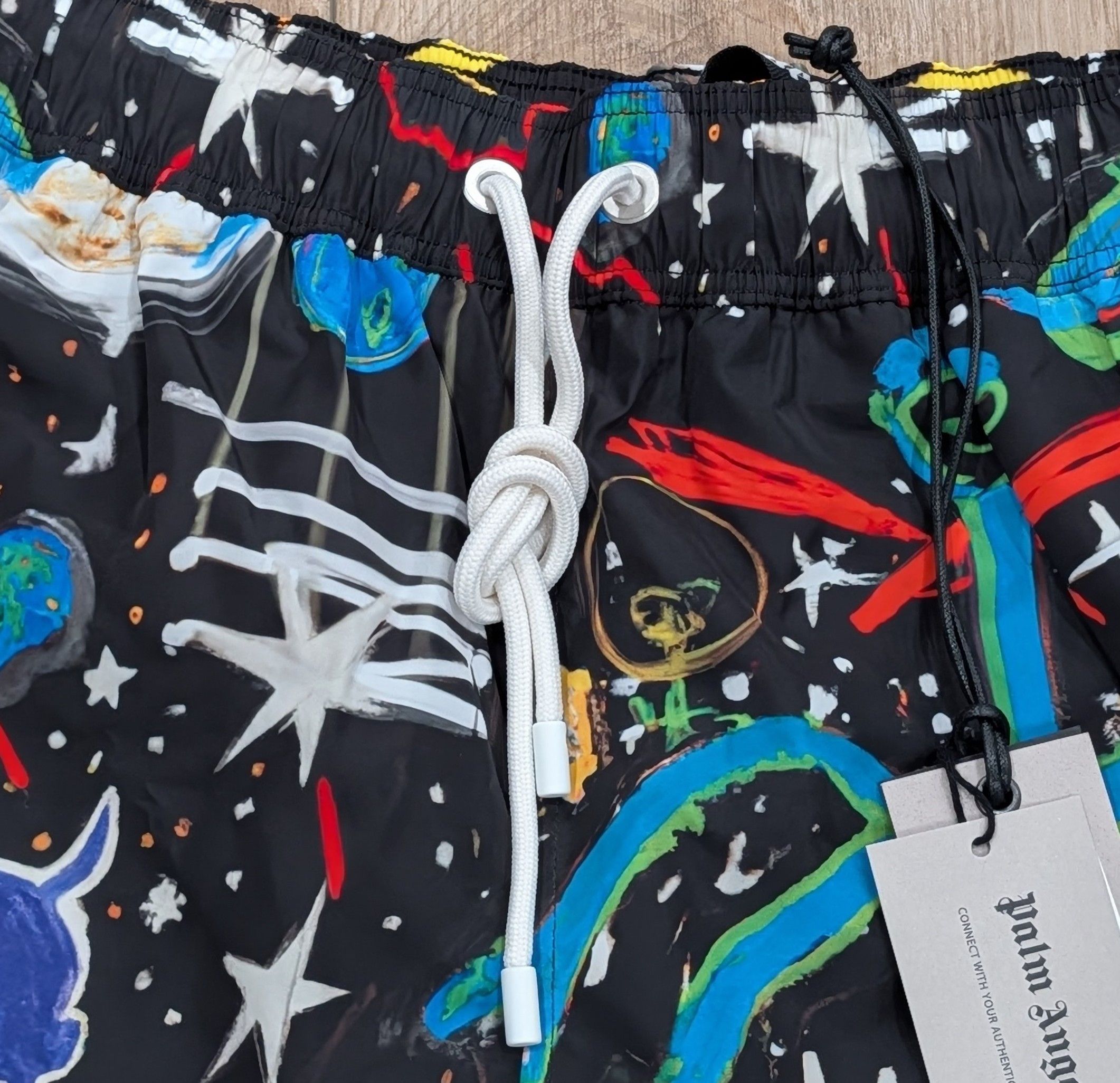 Palm Angels Palm Angels Starry Night Swim Shorts Trunks Black Multi S Size US 30 / EU 46 - 2 Thumbnail
