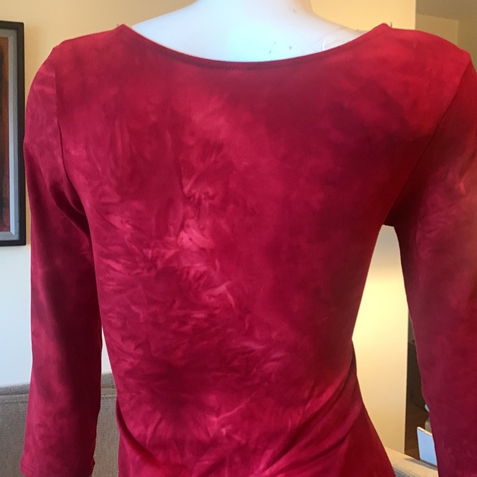 Vintage Yelete red stretch wiggle bodycon sexy dress Size S / US 4 / IT 40 - 7 Thumbnail