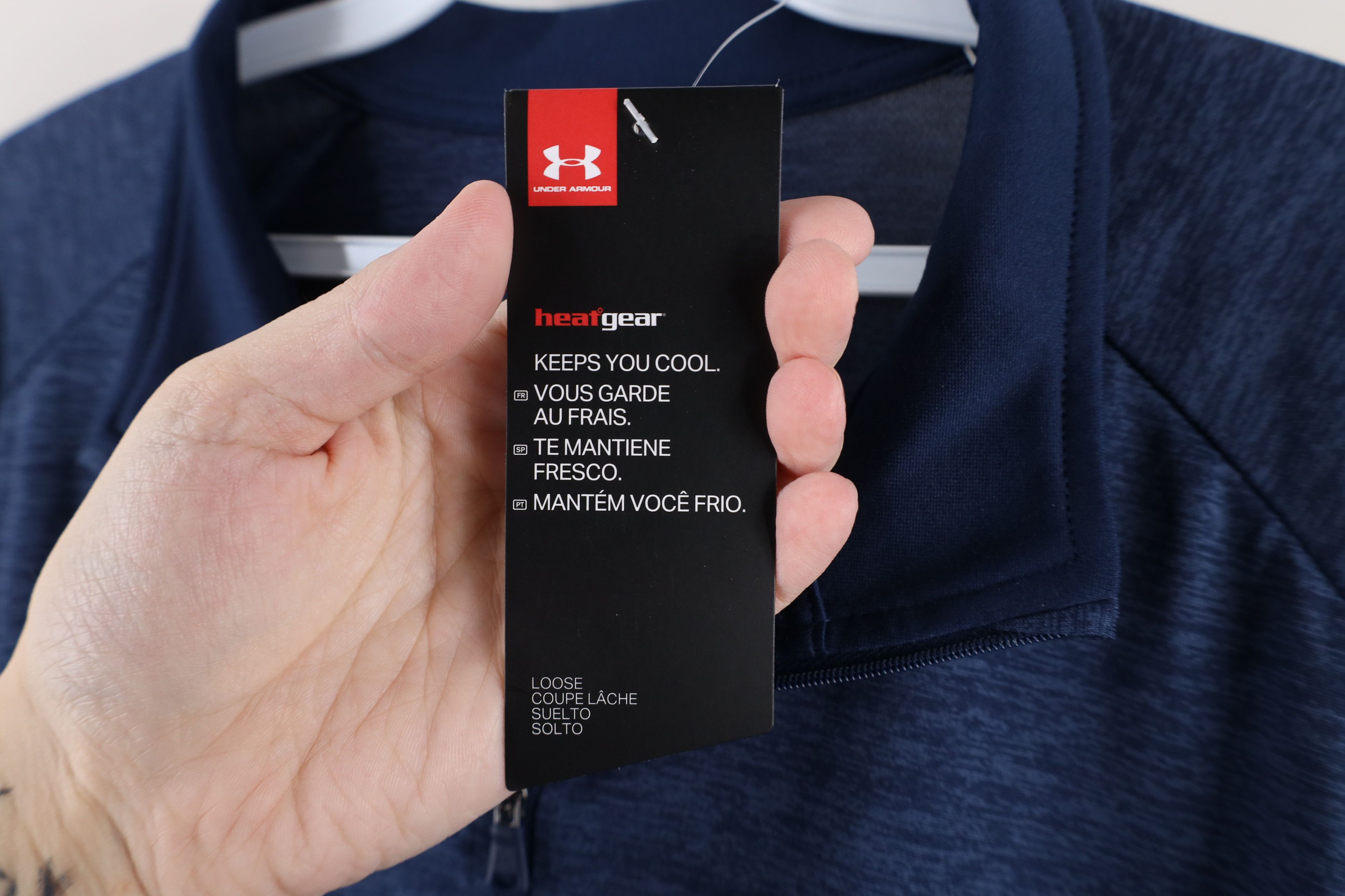 Under Armour × Vintage New Under Armour Half Zip Pullover Jacket Top Navy Blue Size US XL / EU 56 / 4 - 5 Thumbnail