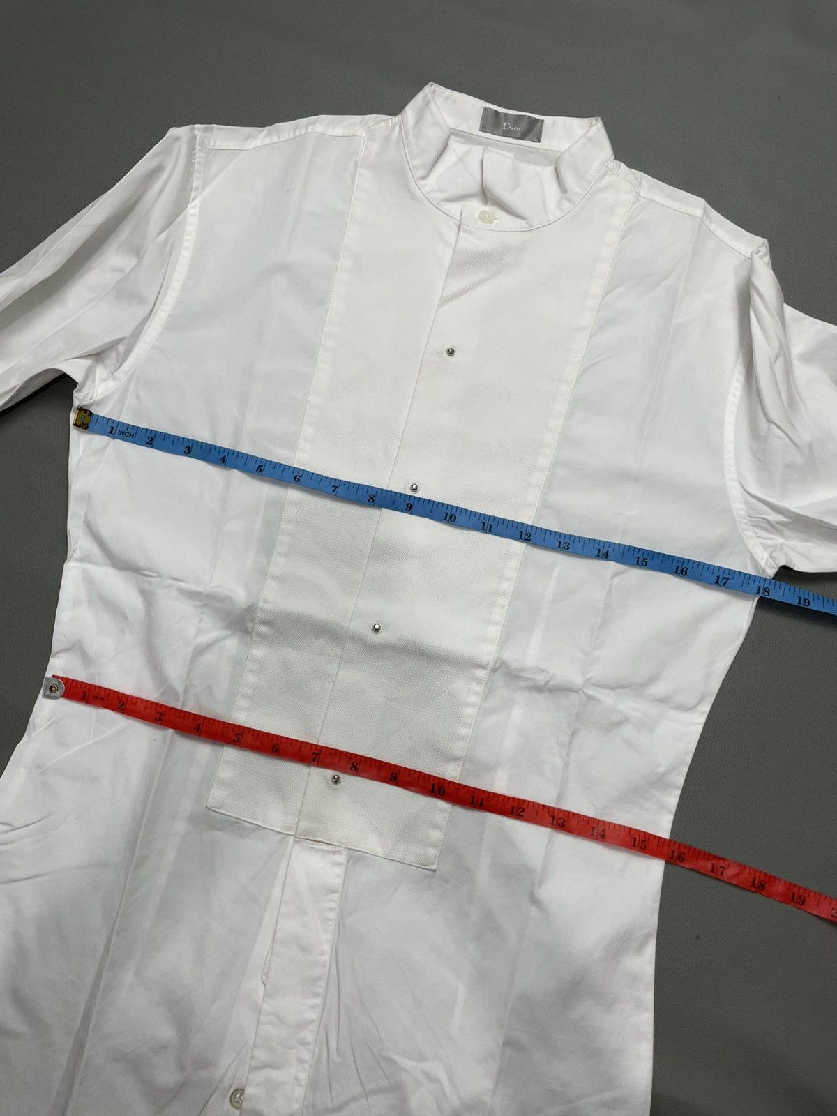 Dior Dior White Shirt With Front silver button Size S / US 4 / IT 40 - 10 Thumbnail