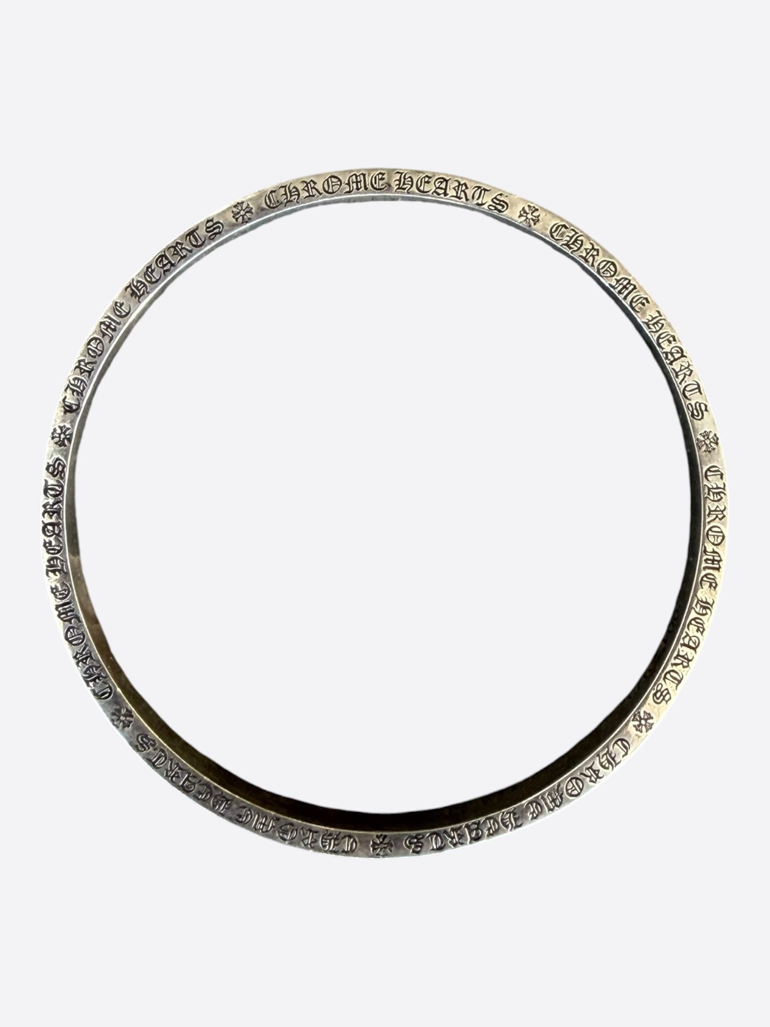 Chrome Hearts Chrome Hearts Silver Spacer Bangle Bracelet Size ONE SIZE - 3 Thumbnail