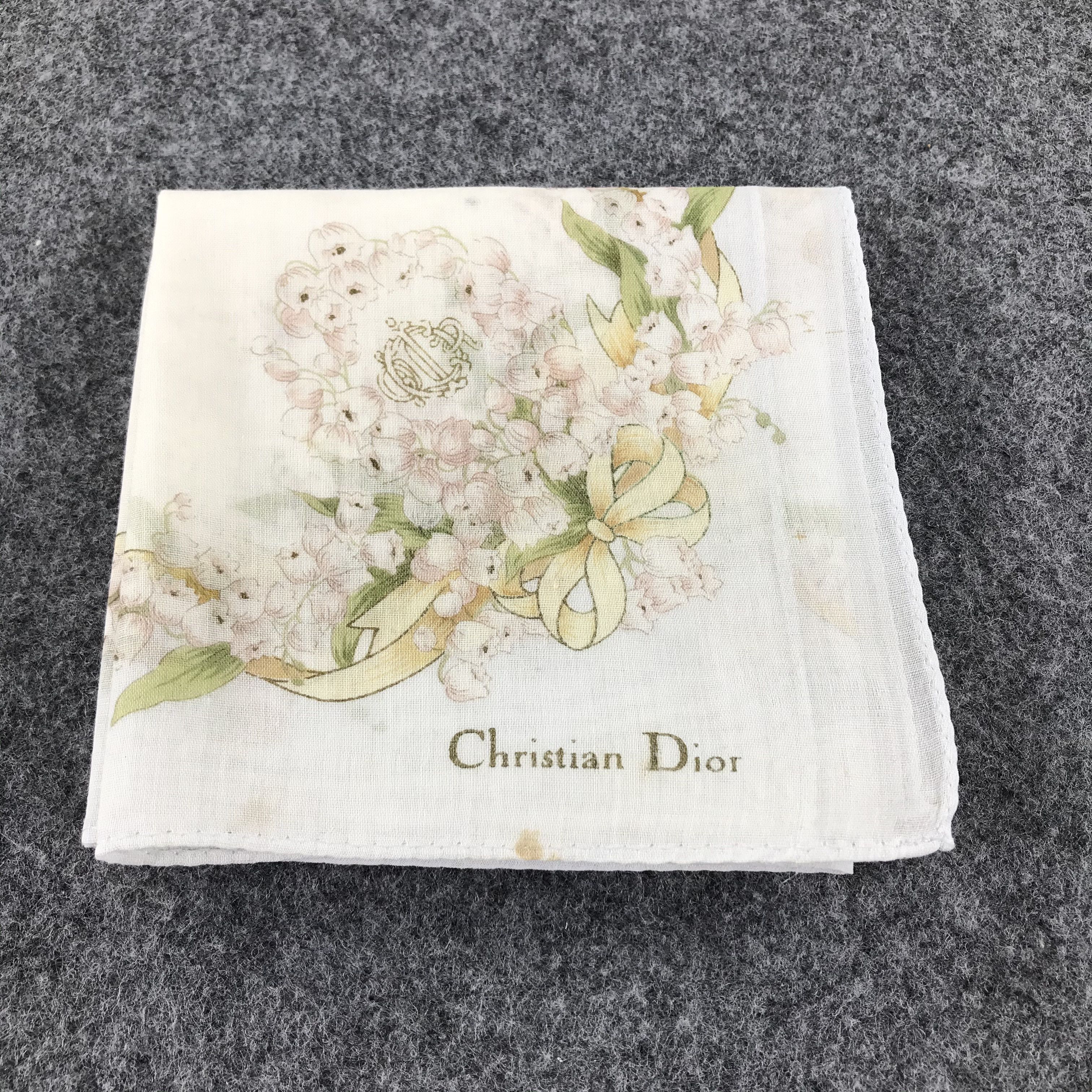 Christian Dior Monsieur Christian Dior Handkerchief Neckerchief Bandana H192 Size ONE SIZE - 14 Thumbnail
