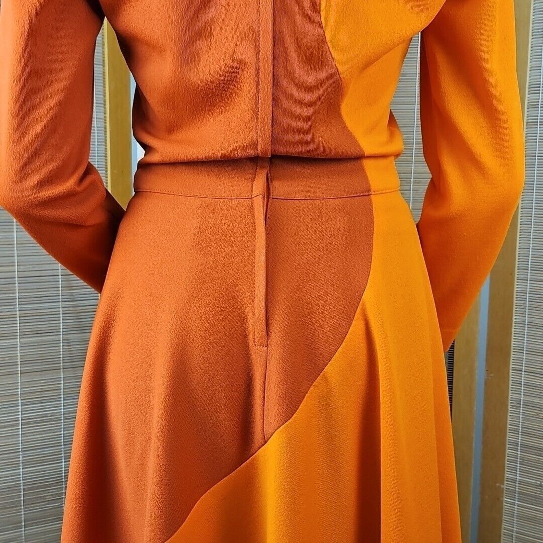 Handmade Vintage Handmade Maxi Dress Womens Sz S Groovy 70s Orange Wa Size S / US 4 / IT 40 - 10 Thumbnail