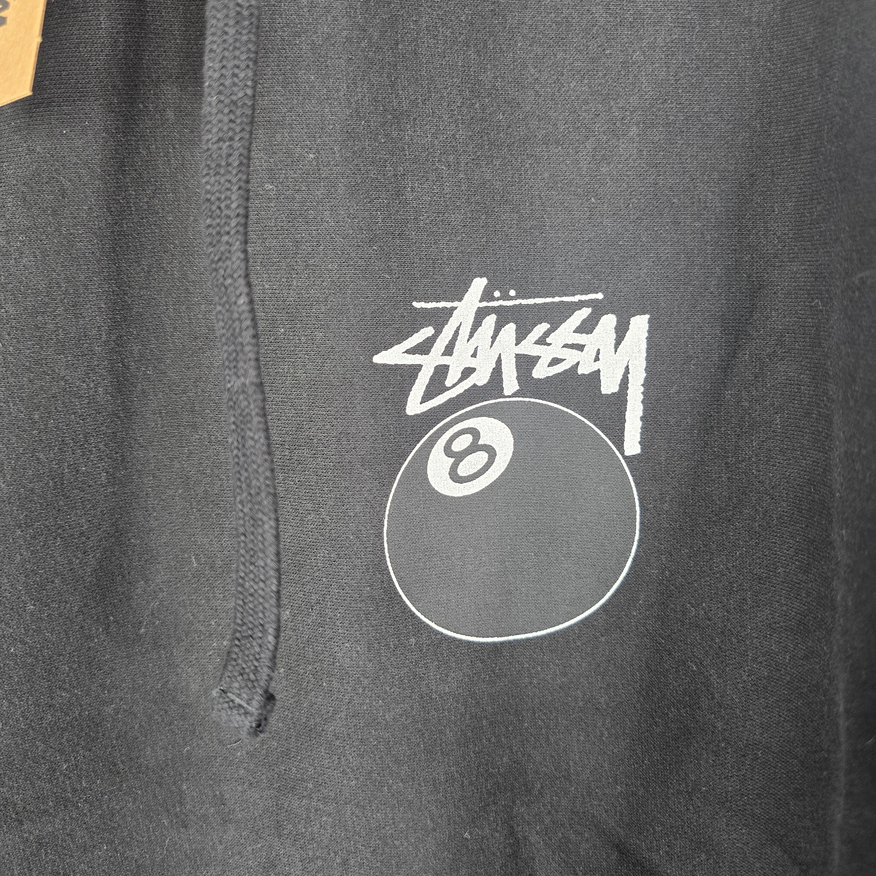 Stussy New STUSSY Mens Size XL Pullover 8 BALL HOODIE BLACK FA23 Size US XL / EU 56 / 4 - 5 Thumbnail