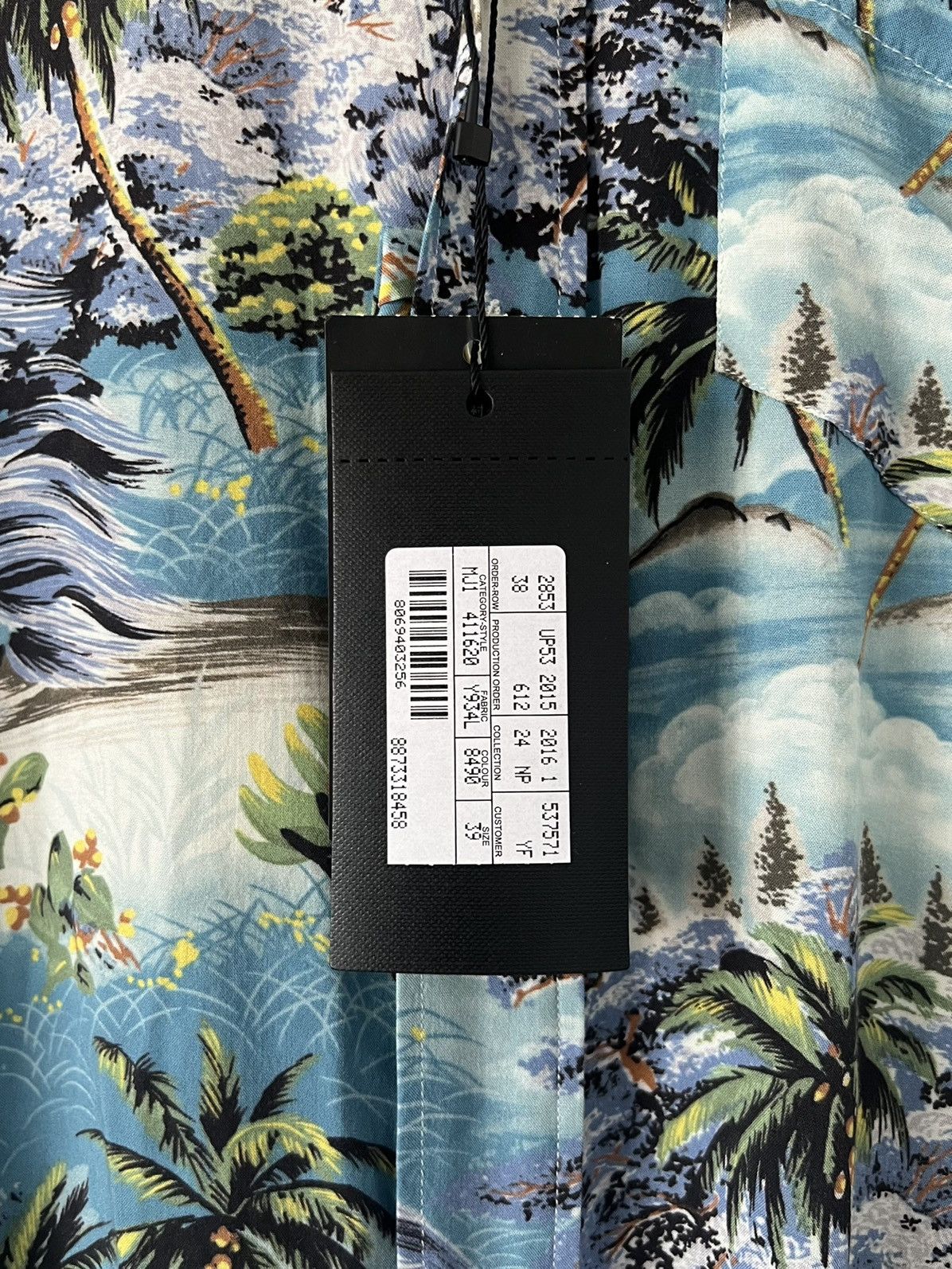 Hedi Slimane × Saint Laurent Paris (BNWT) 16SS Raw Hem Hawaiian Shirts Size US M / EU 48-50 / 2 - 3 Thumbnail