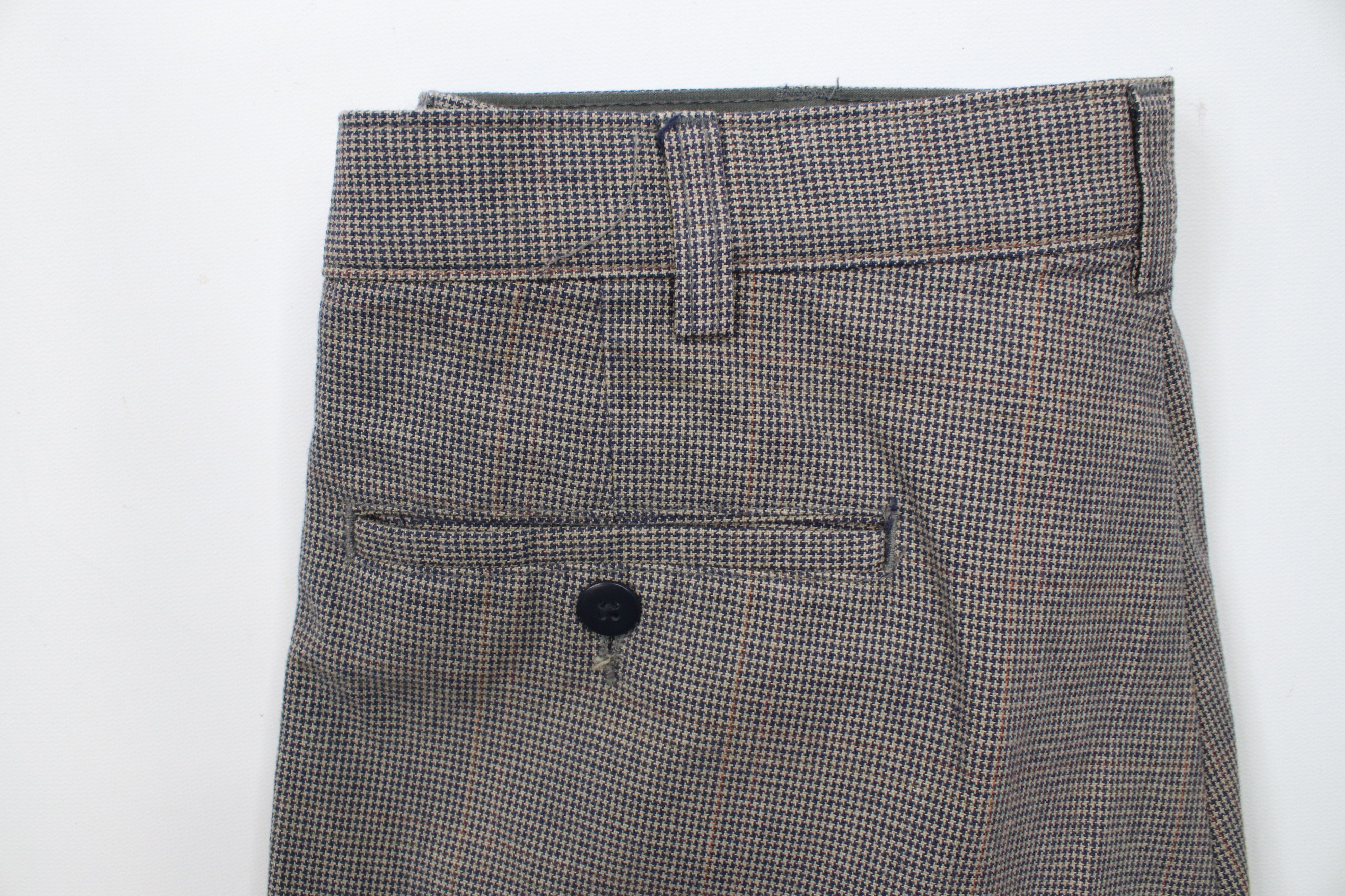 Vintage Vintage 90s Streetwear Cuffed Chino Pants Houndstooth Size US 32 / EU 48 - 14 Thumbnail