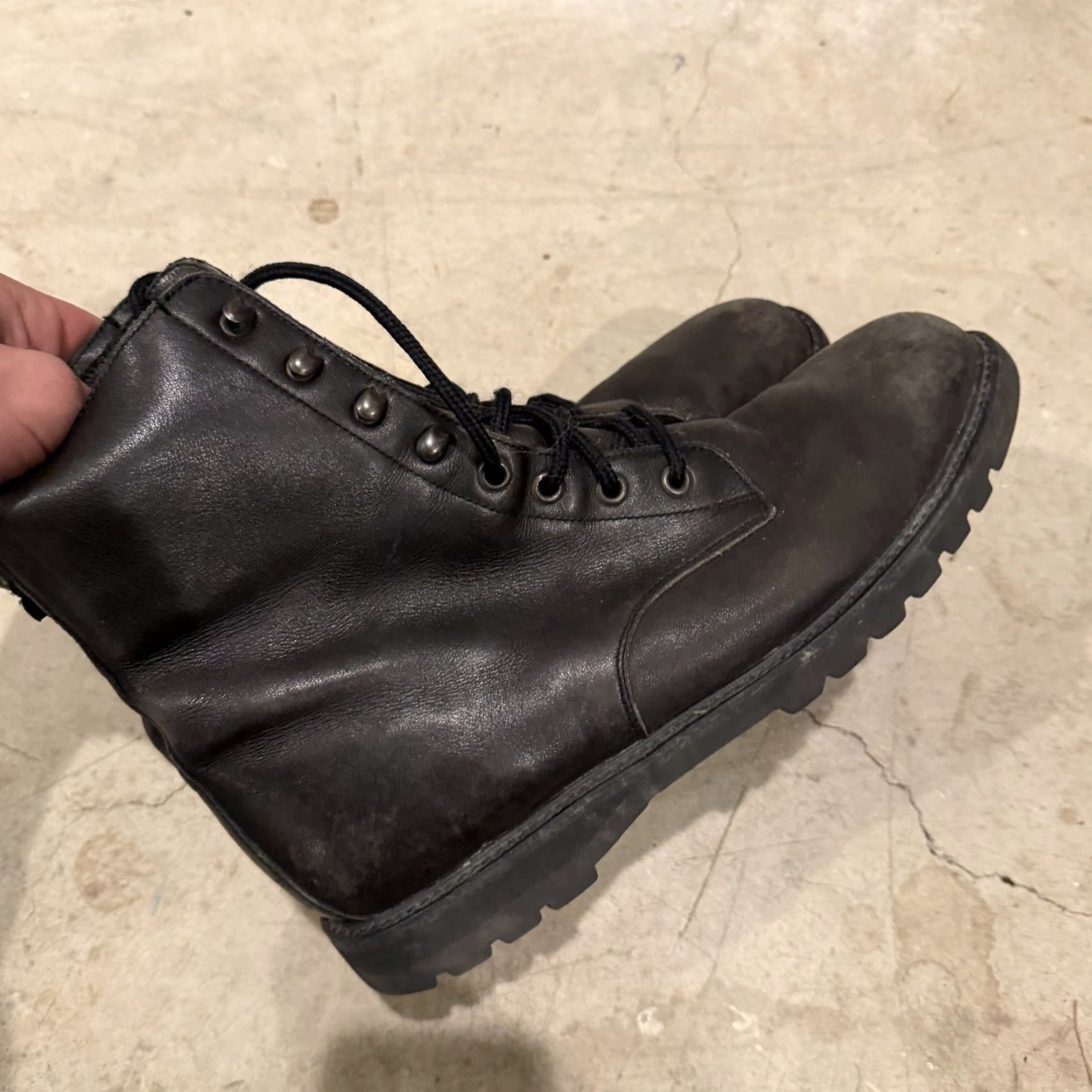 Rockport VINTAGE Rockport Leather Boots Lace Up womens Black 10 Combat Morflex Vibram 90s City Biker Comfort Boots Women Size US 10 / IT 40 - 4 Thumbnail