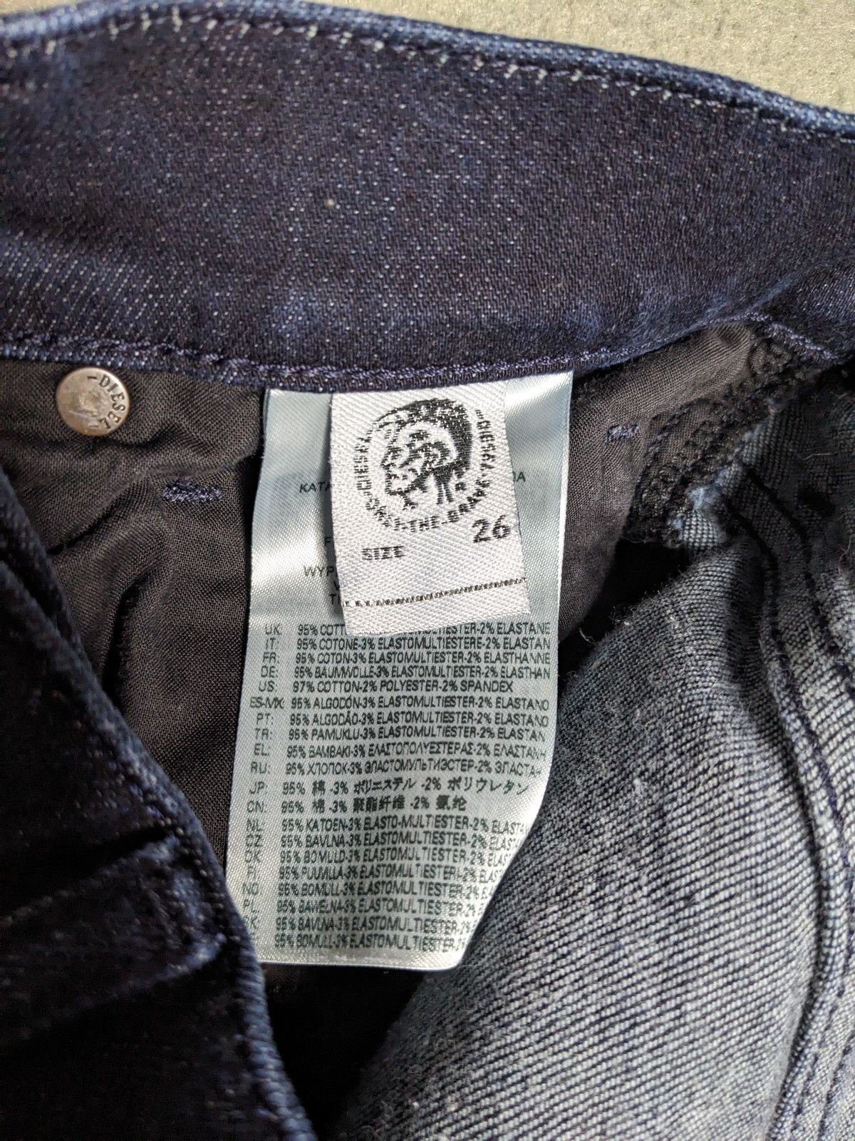 Diesel Diesel Womans Jeans D-STRUKT Denim Blue Slim 26x30 009MP Size 26" / US 2 / IT 38 - 12 Thumbnail