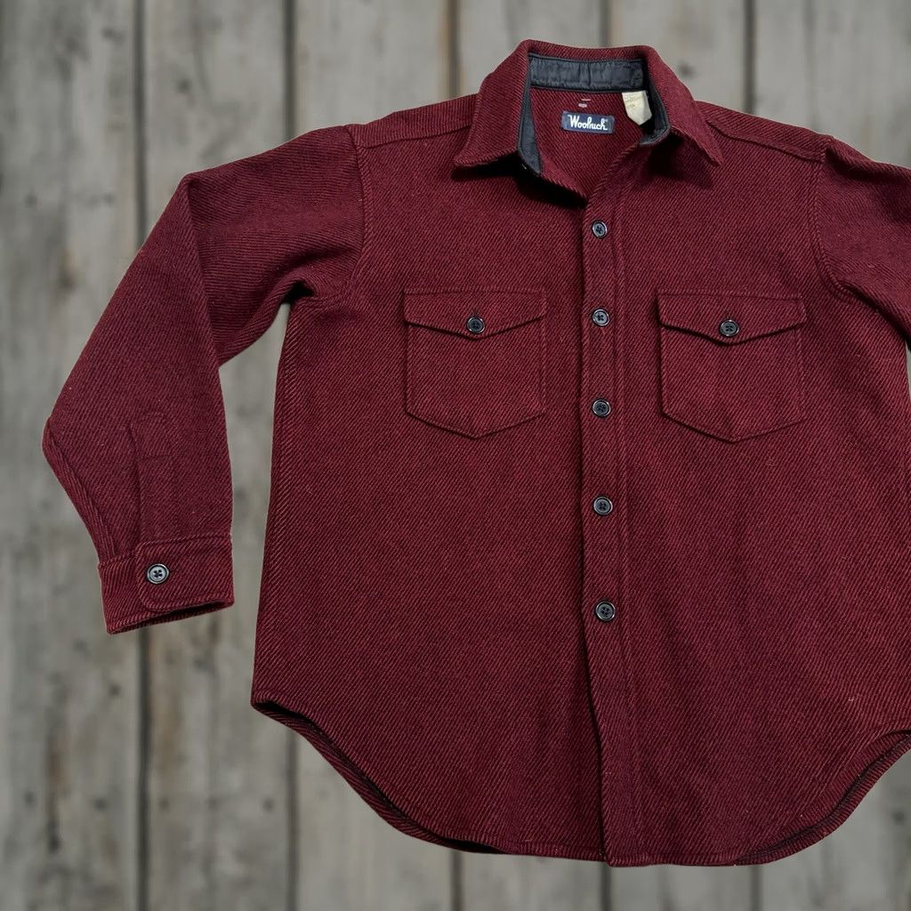 Vintage VINTAGE Woolrich Mackinaw Shirt Jacket Mens L Red Wool Blend Shacket Button Size US L / EU 52-54 / 3 - 1 Thumbnail