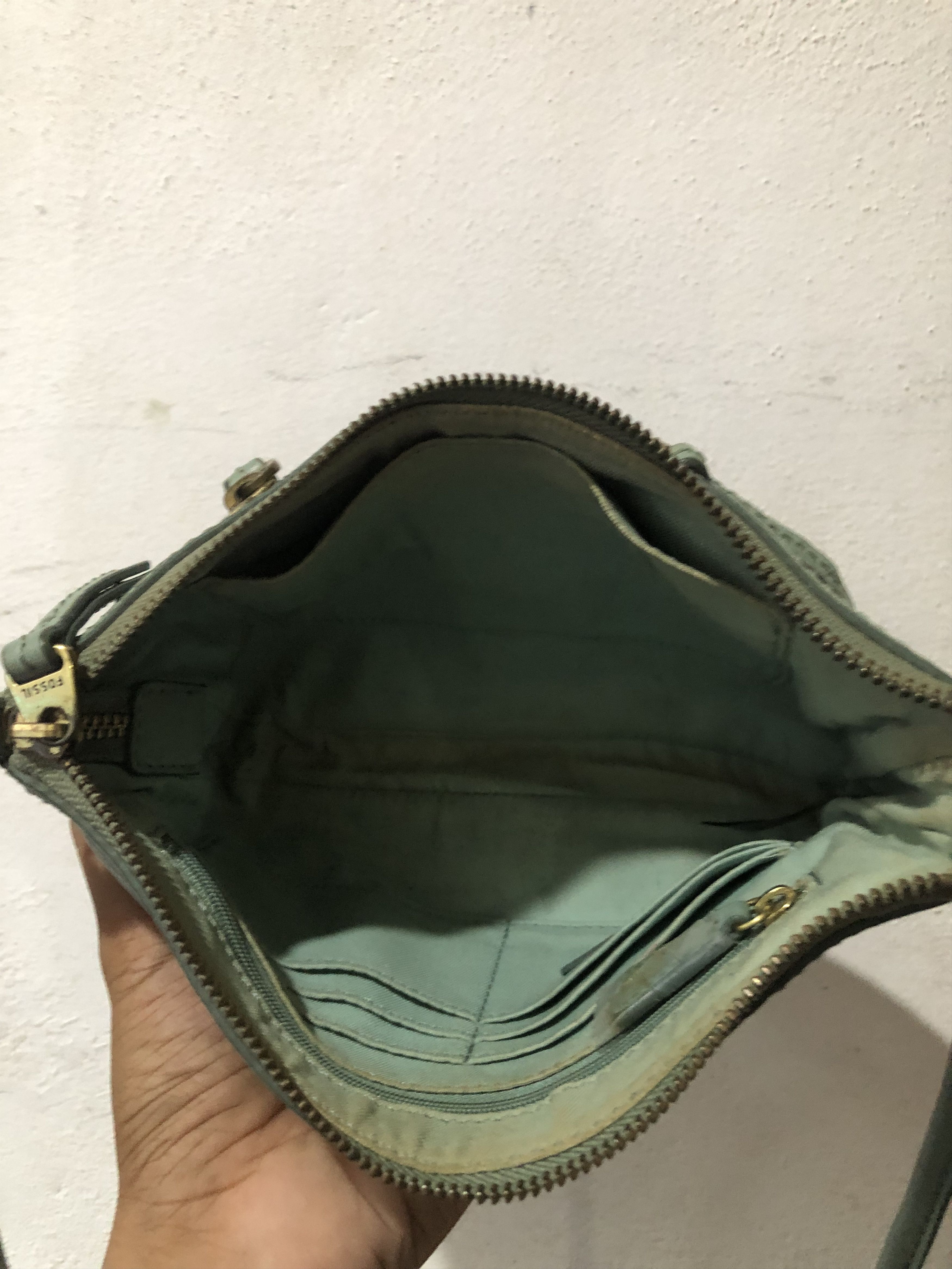 Fossil Fossil Sage Green Pebbled Leather Size ONE SIZE - 9 Thumbnail