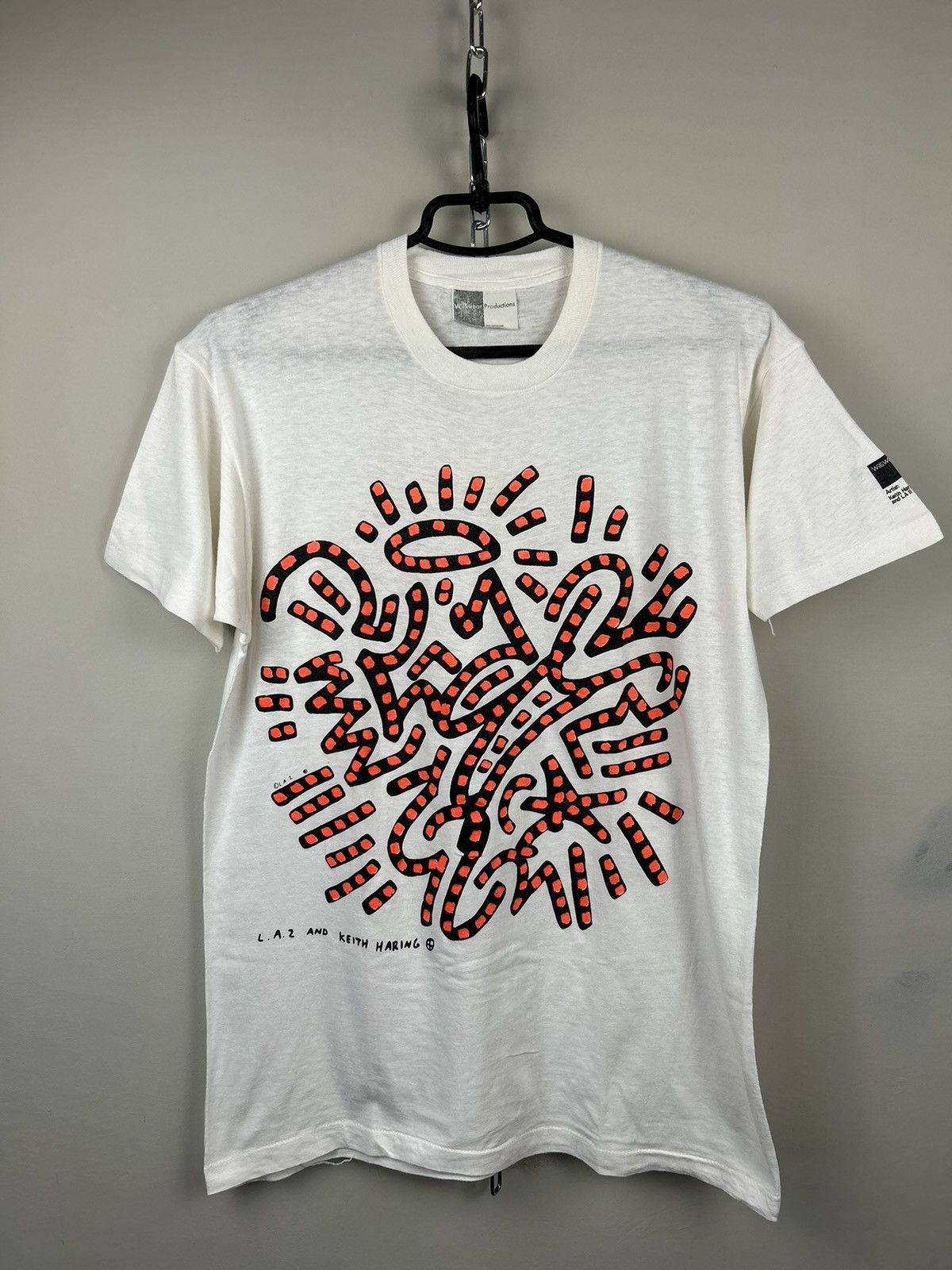 Keith Haring Vintage 80s Keith Haring Graphic Print Pop Art Willi Wear Size US M / EU 48-50 / 2 - 1 Thumbnail