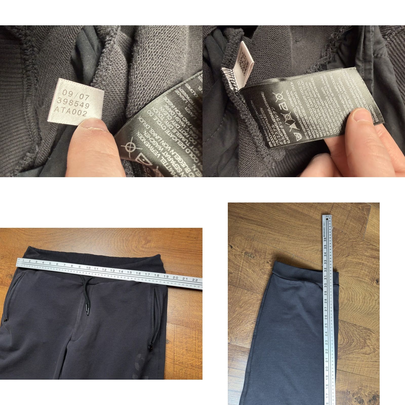 Adidas VINTAGE Adidas Y-3 Yohji Yamamoto Terry Heavyweight Sweatpants Men’s 2XL Black Size US 39 - 8 Thumbnail