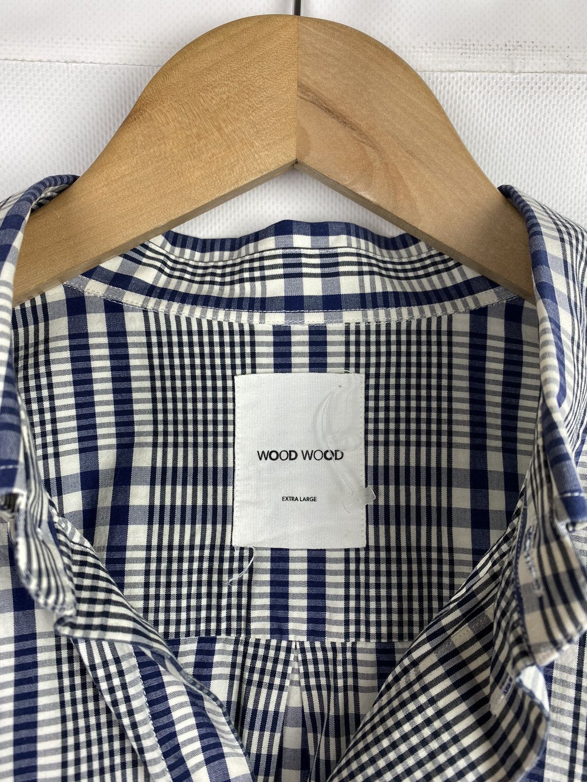 Wood Wood Wood Wood men’s checked long sleeve button up shirt size XL Size US XL / EU 56 / 4 - 20 Thumbnail
