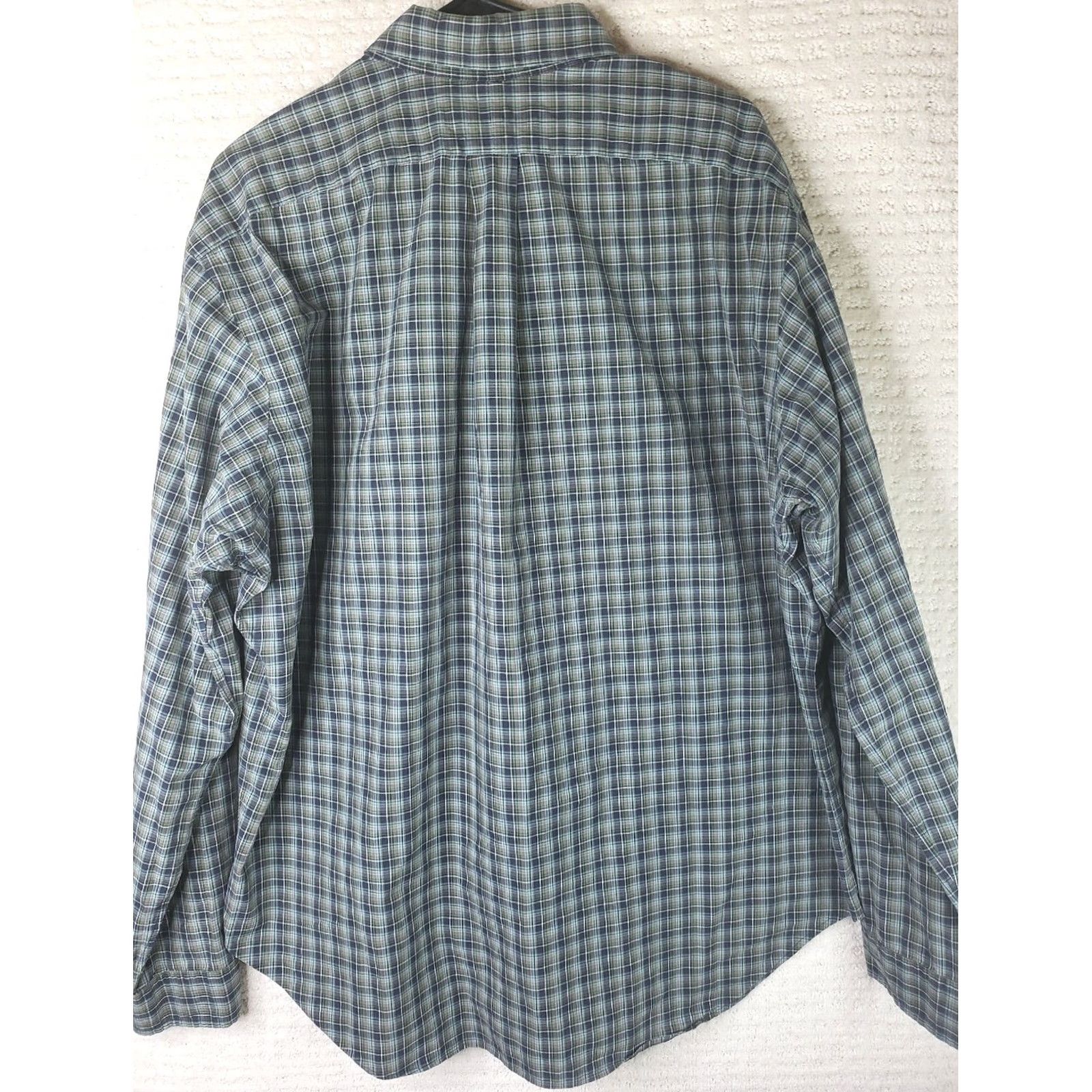 Ralph Lauren Ralph Lauren Shirt Button-Up Plaid Green Blue Cotton Pony Preppy Mens Large Regular Fit XL Size US XL / EU 56 / 4 - 7 Thumbnail