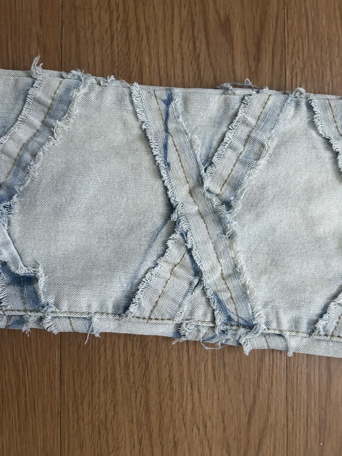 Other Bleached denim hand stitched straps Size US 36 / EU 52 - 2 Thumbnail