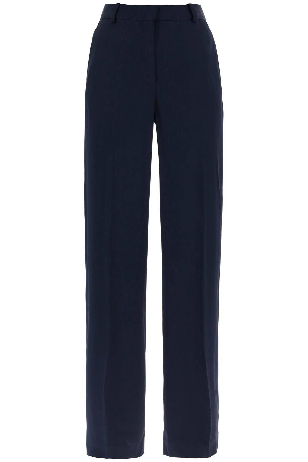 Image of Stella Mccartney Crepe Palazzo Pants In Size Eu 44 For Women in Blue