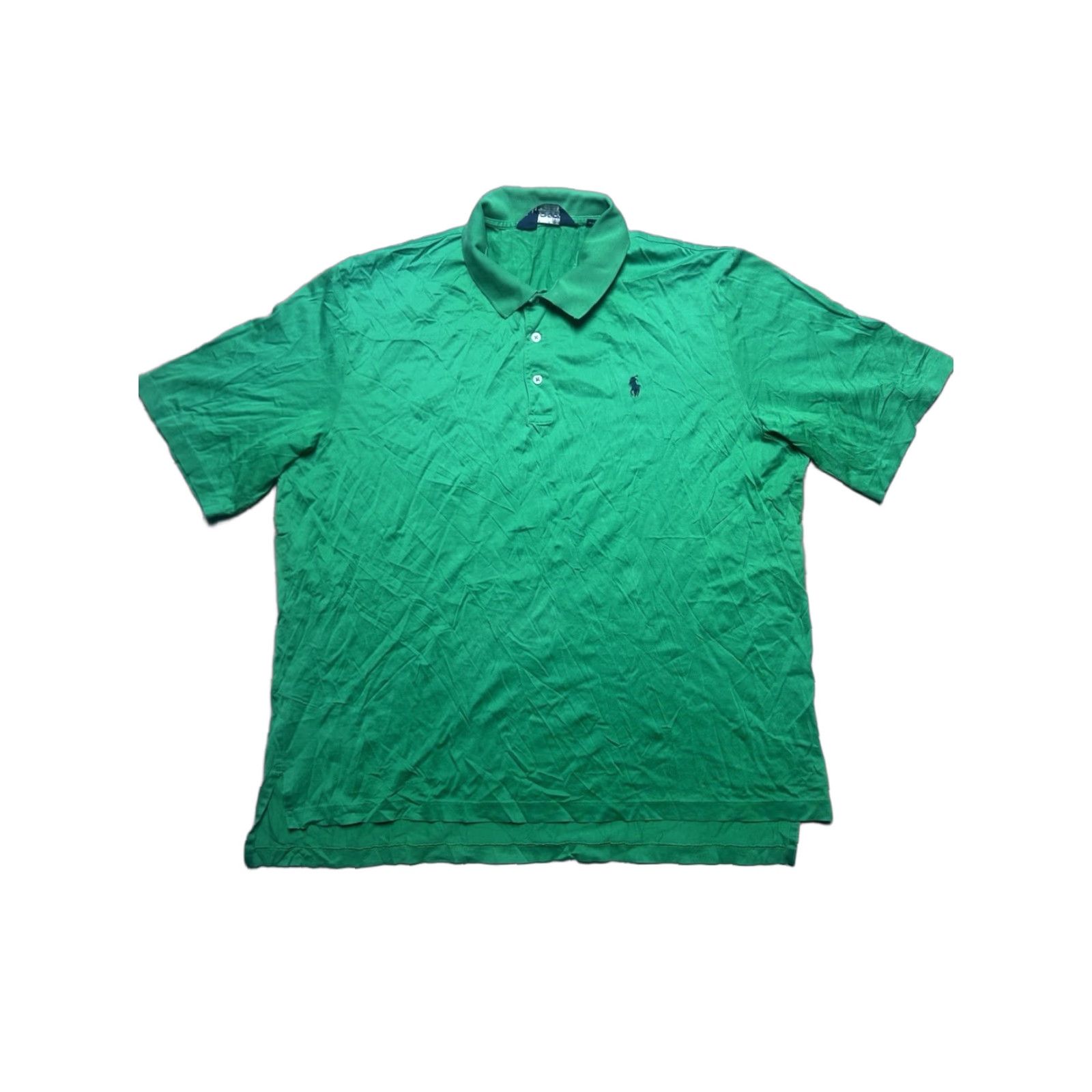 Ralph Lauren VINTAGE Polo Ralph Lauren Polo Golf Shirt XL Men Green Short Sleeve Pima Cotton Flaw Size US XL / EU 56 / 4 - 1 Thumbnail