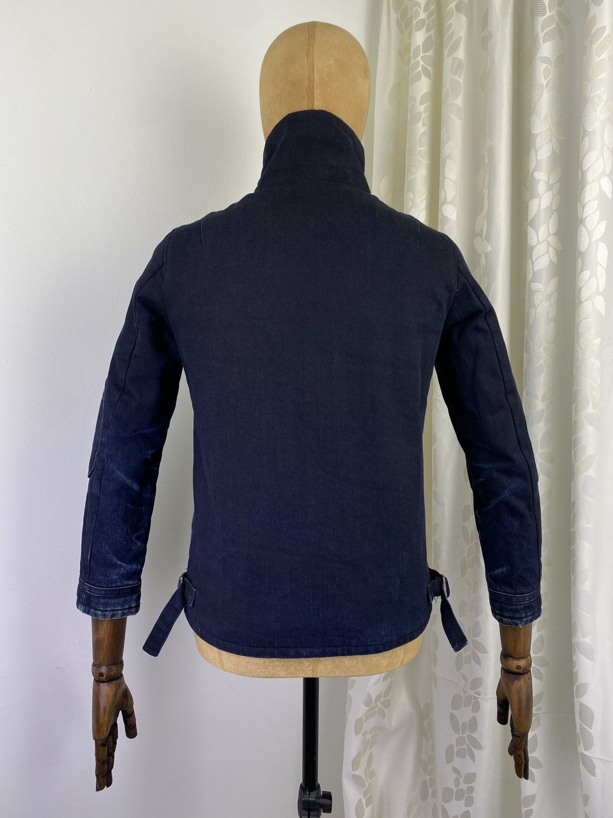 Japanese Brand 2000’s Japanese Brand Dark Indigo Neck Buckle Jacket Size US M / EU 48-50 / 2 - 9 Thumbnail
