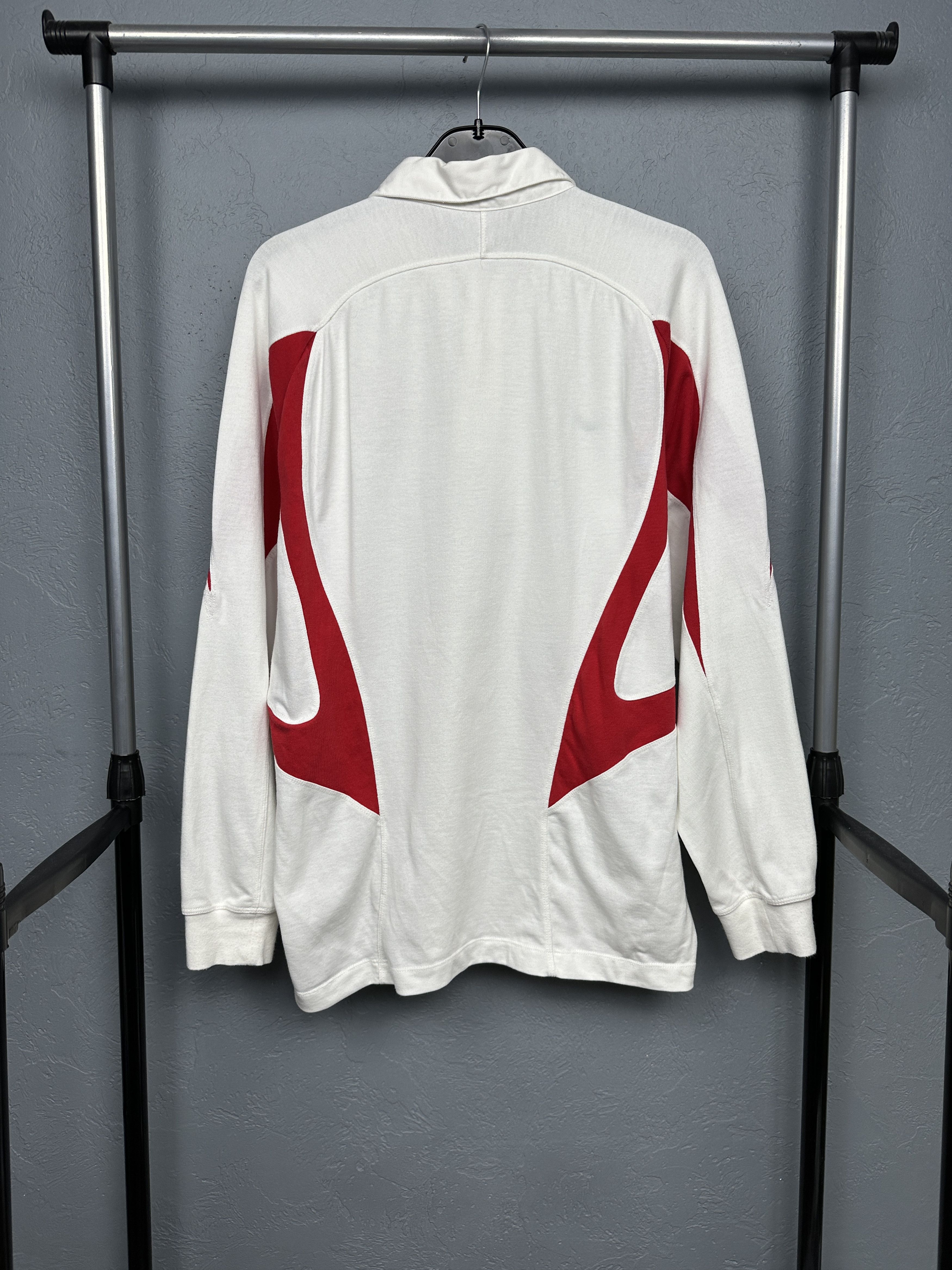 Nike Nike O2 Vintage Rugby Long Sleeve Polo Shirt Y2K Swoosh Size US L / EU 52-54 / 3 - 9 Thumbnail